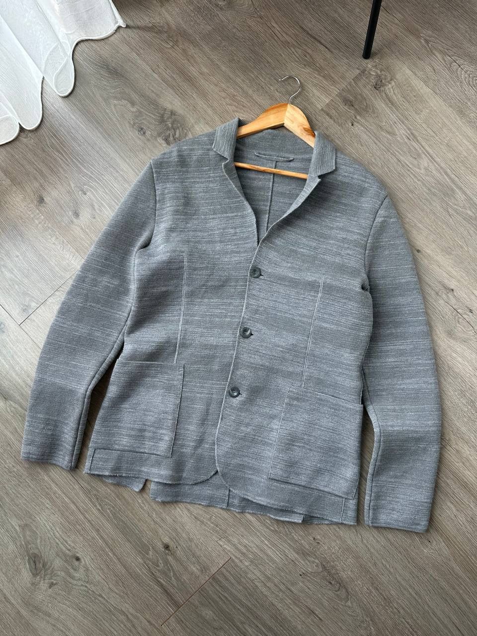 FALKE Vintage FALKE Gray Men Button M Size Blazer Jacket Size 42S - 2 Thumbnail