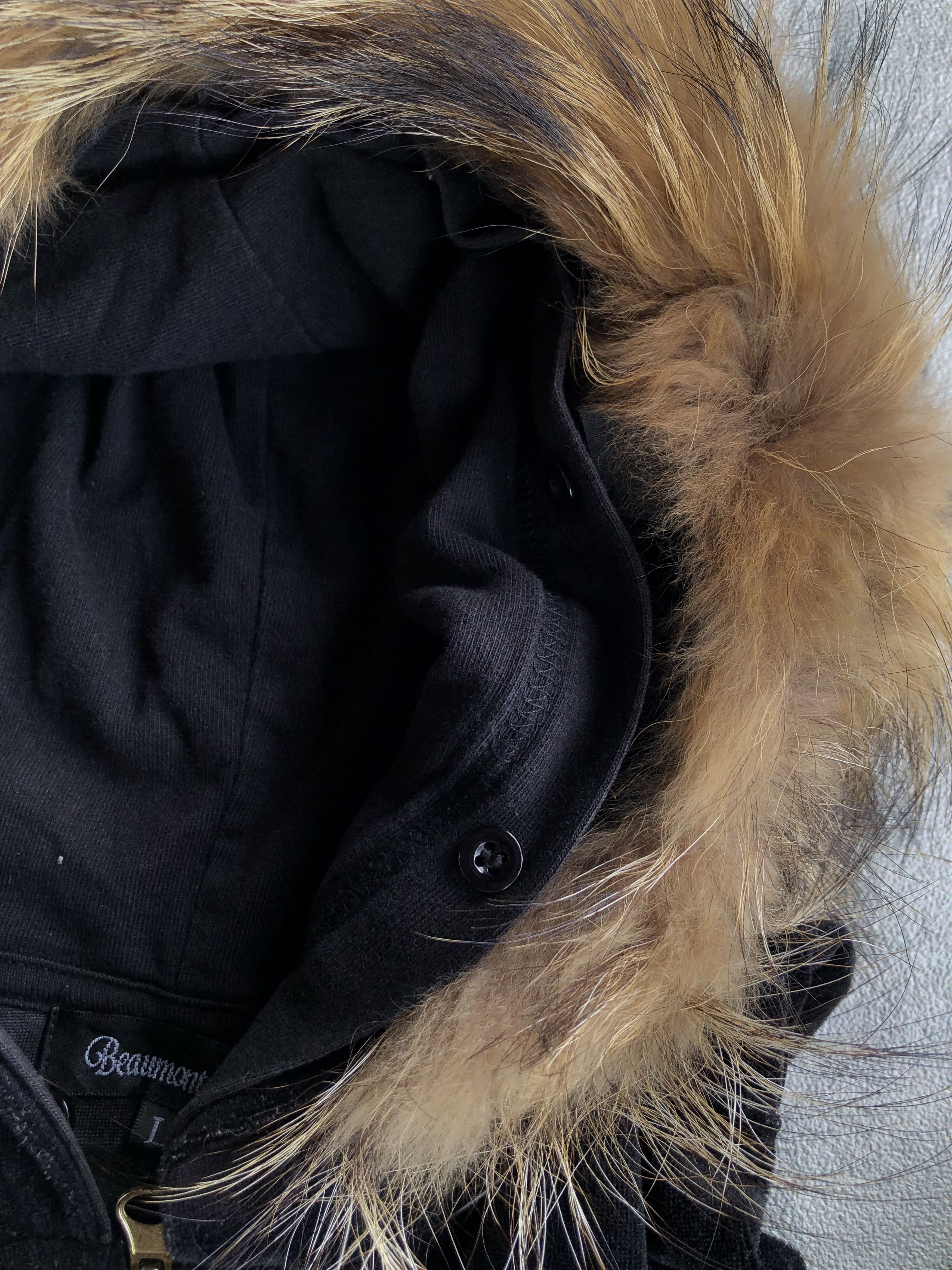 Japanese Brand × Vintage Beaumont Carr Velvet Poem Fur Hoodie Ifsixwasnine Lgb Style Size US L / EU 52-54 / 3 - 6 Thumbnail