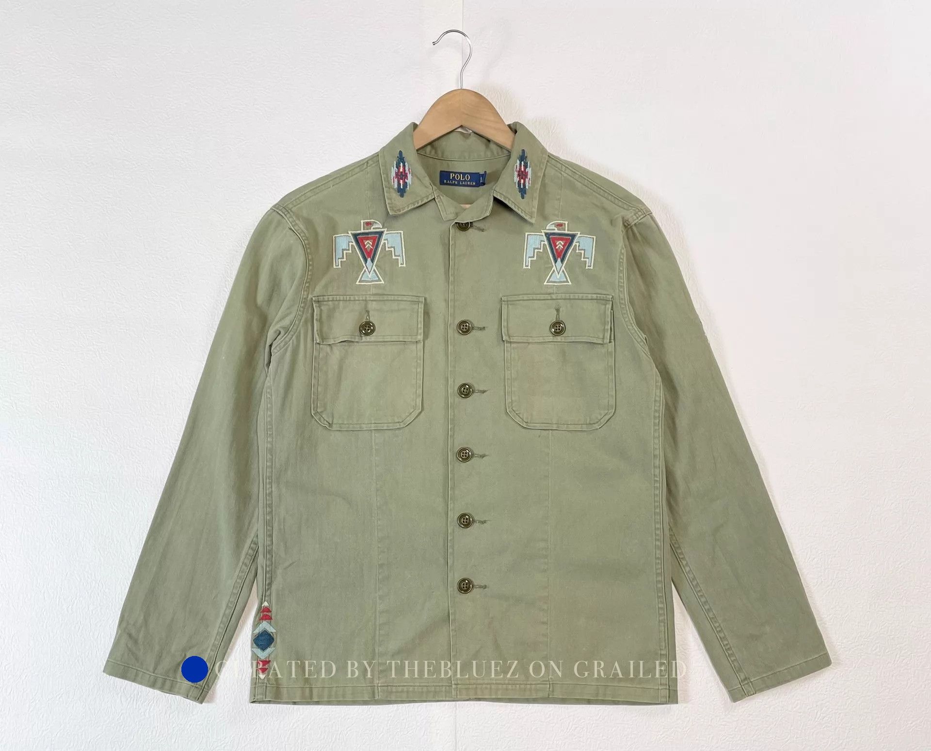 Polo Ralph Lauren Thunderbird Herringbone Workshirt Jacket Size US S / EU 44-46 / 1 - 1 Thumbnail