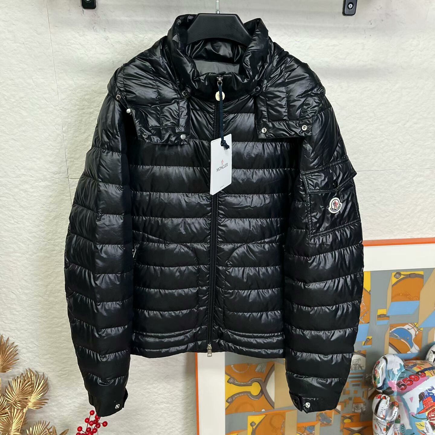 Moncler Moncler Lauros Lightweight Black Down Jacket Size US M / EU 48-50 / 2 - 1 Thumbnail