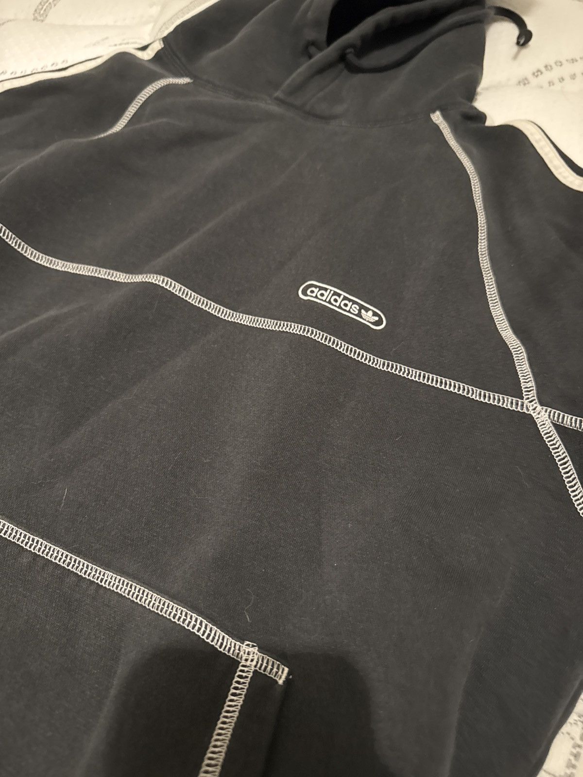 Adidas Hoodie with arm stripes and outer stitching Size US S / EU 44-46 / 1 - 3 Thumbnail