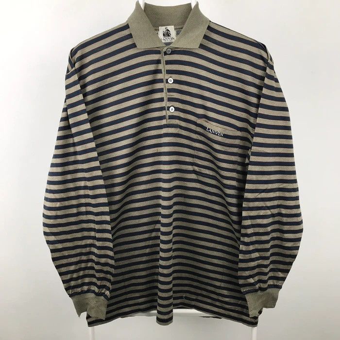 Lanvin × Vintage (SY0293) RARE VTG LANVIN ITALY PARIS STRIPED TEE Size US M / EU 48-50 / 2 - 1 Thumbnail