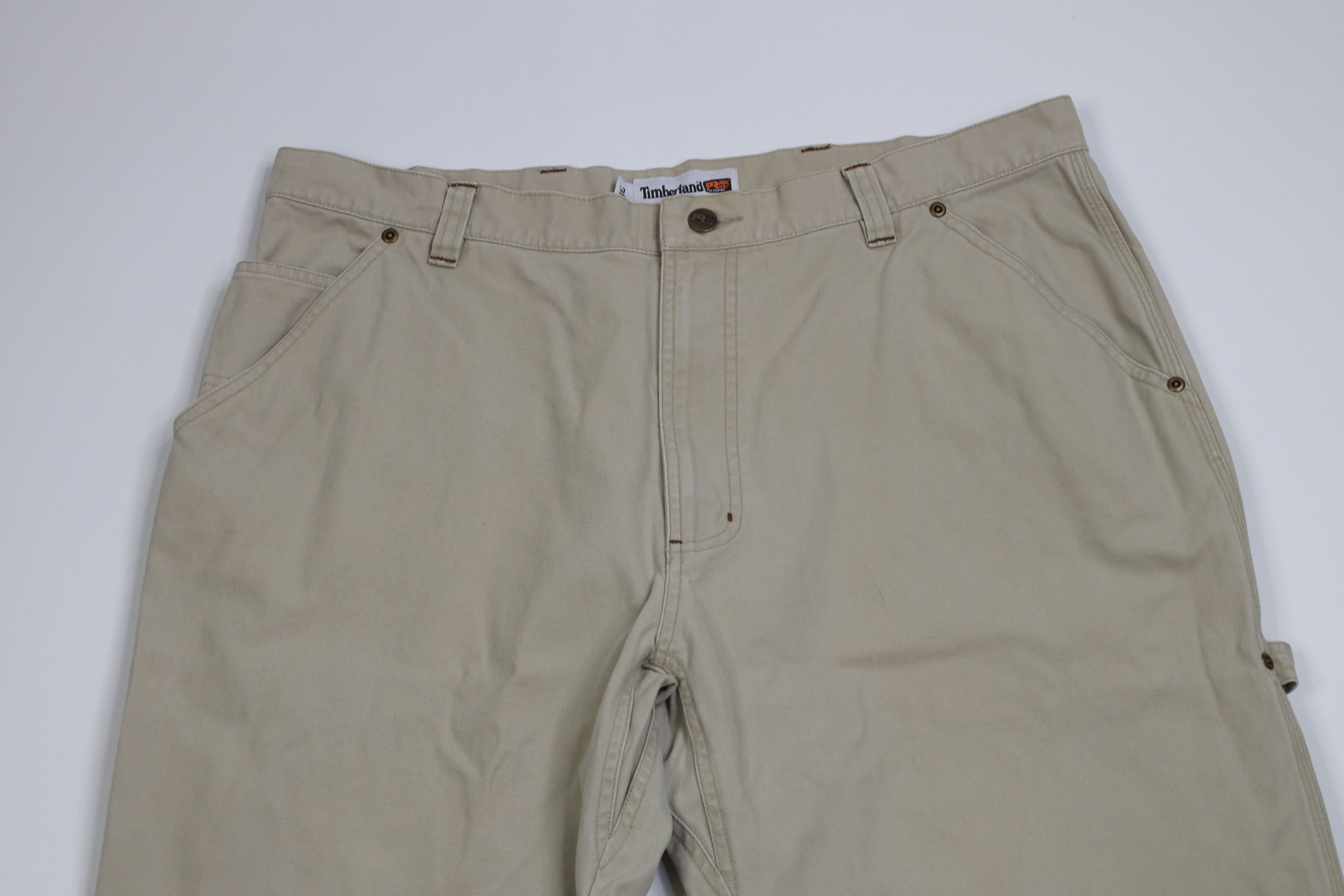 Timberland Vintage Y2K Timberland Canvas Wide Leg Dungaree Pants Size US 38 / EU 54 - 2 Thumbnail