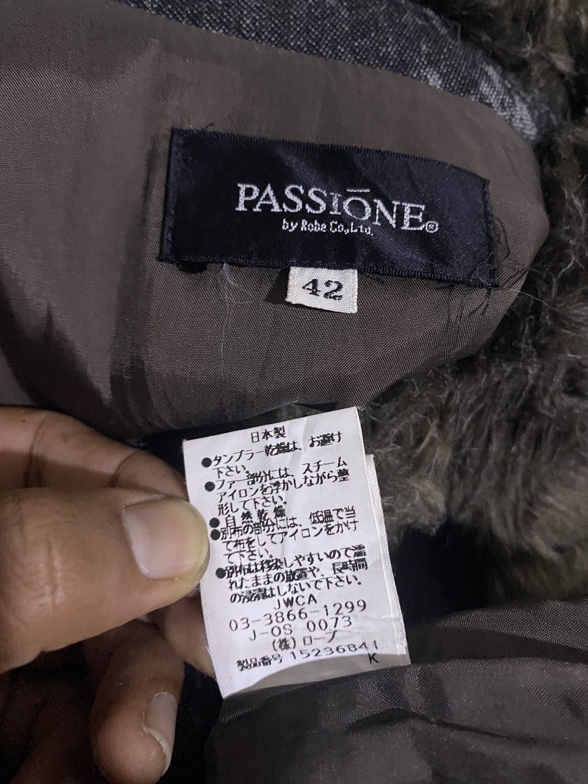 If Six Was Nine × Japanese Brand 🇯🇵 Robe Co Ltd FUR DENIM JACKET Size US M / EU 48-50 / 2 - 6 Thumbnail