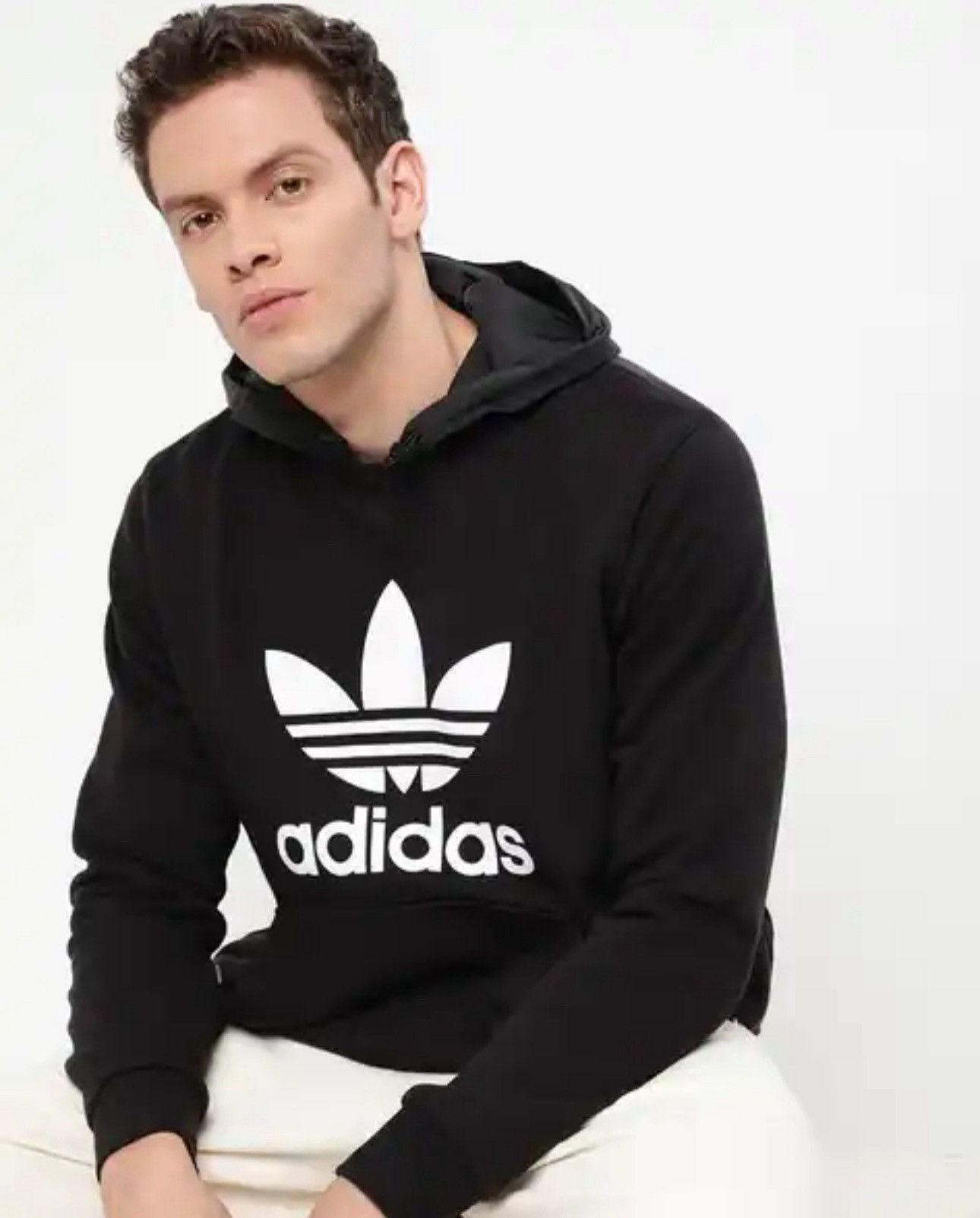 Adidas Adidas Originals Trefoil hoodie in black Size US XS / EU 42 / 0 - 1 Thumbnail
