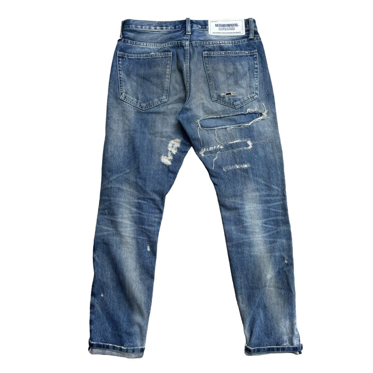 neighborhood deep narrow denim jeans Ｍ Neighborhood Deep Narrow Jean Washed Black | END. (AR)