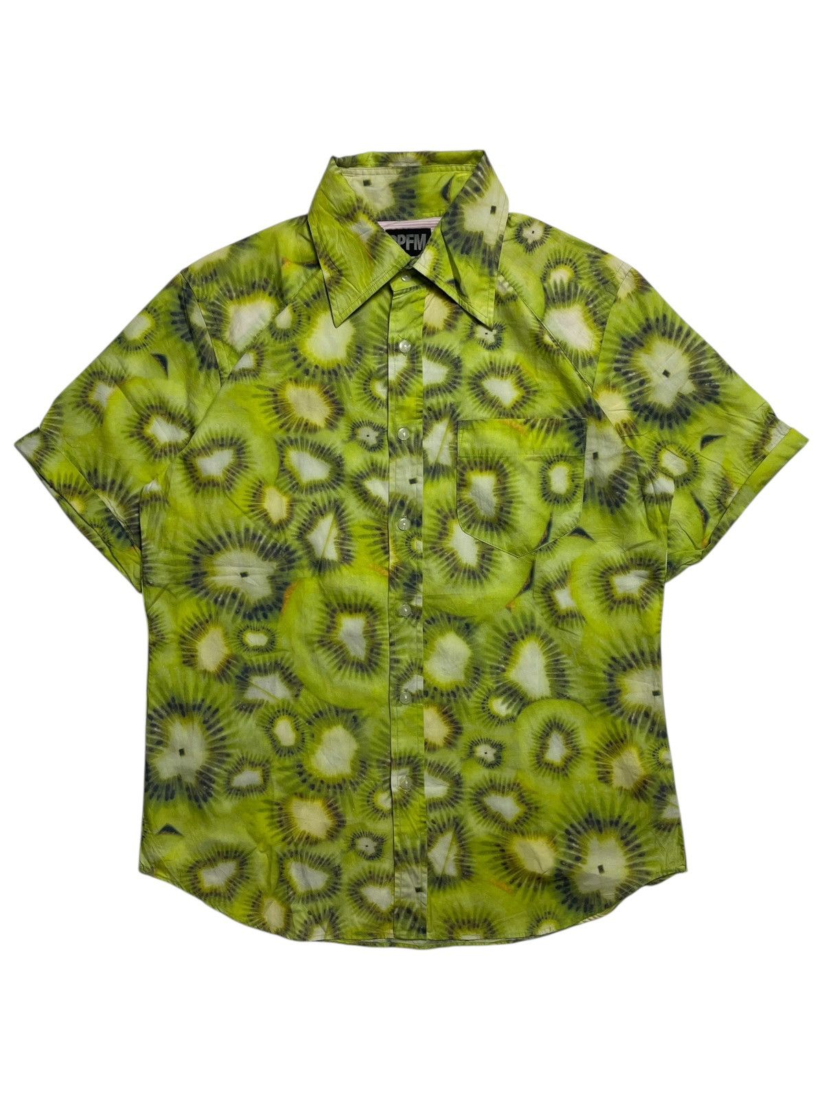 PPFM 2000’s PPFM - Piece Paradise Magic Kiwi All Overprint Shirt Size US M / EU 48-50 / 2 - 1 Thumbnail