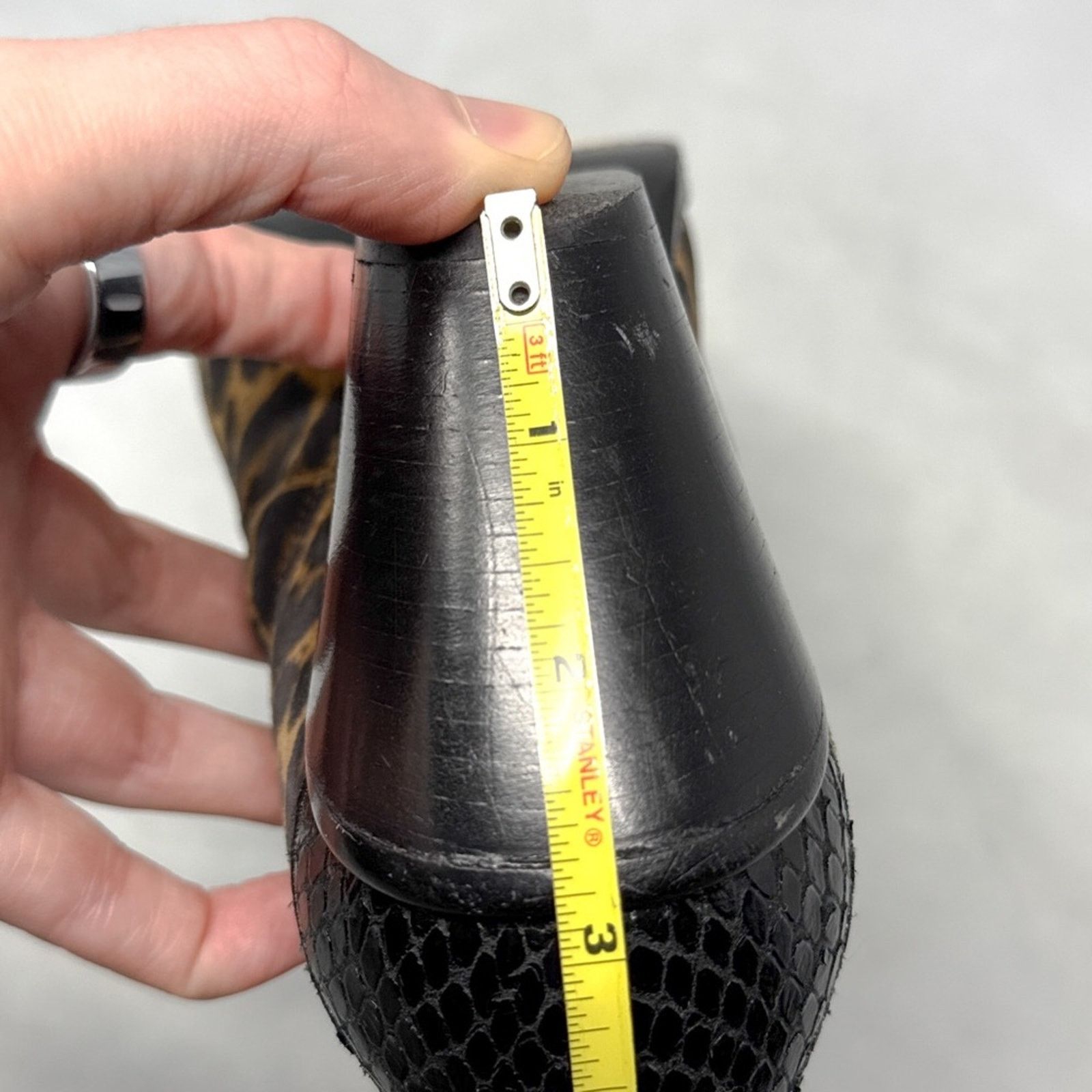 Giuseppe Zanotti Giuseppe Zanotti Leopard Suede Snakeskin Leather Ankle Boots Size US 7.5 / IT 37.5 - 13 Thumbnail