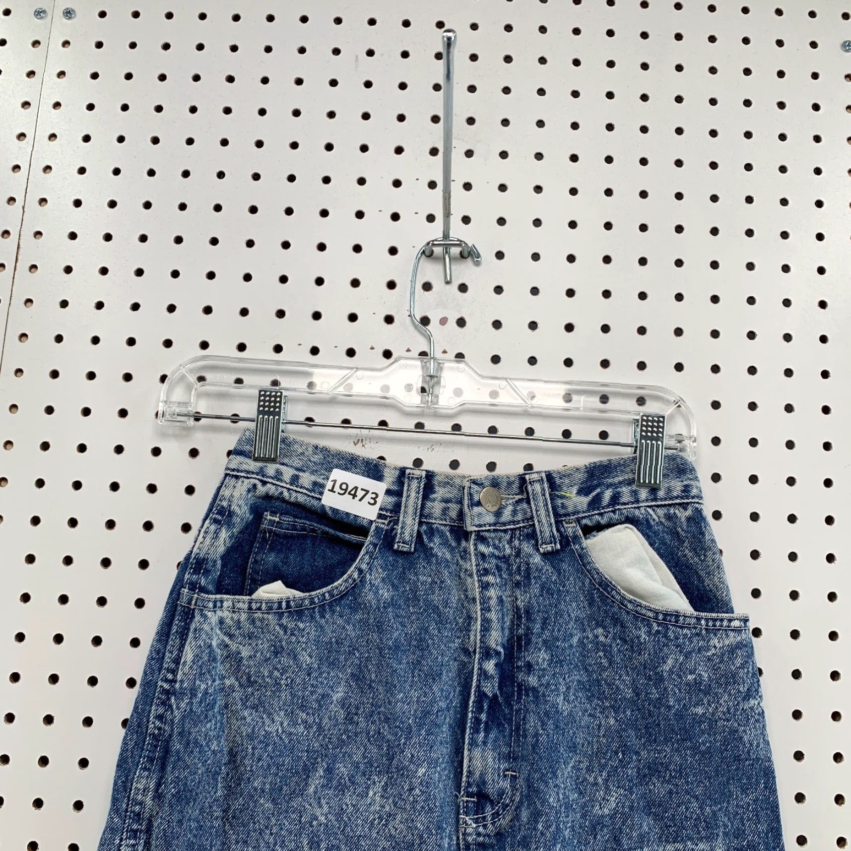 Vintage VINTAGE Bonjour Denim Skirt Acid Wash Women's Size 6 Knee-Length A-Line 80s 90s Made USA Size 28" / US 6 / IT 42 - 2 Thumbnail