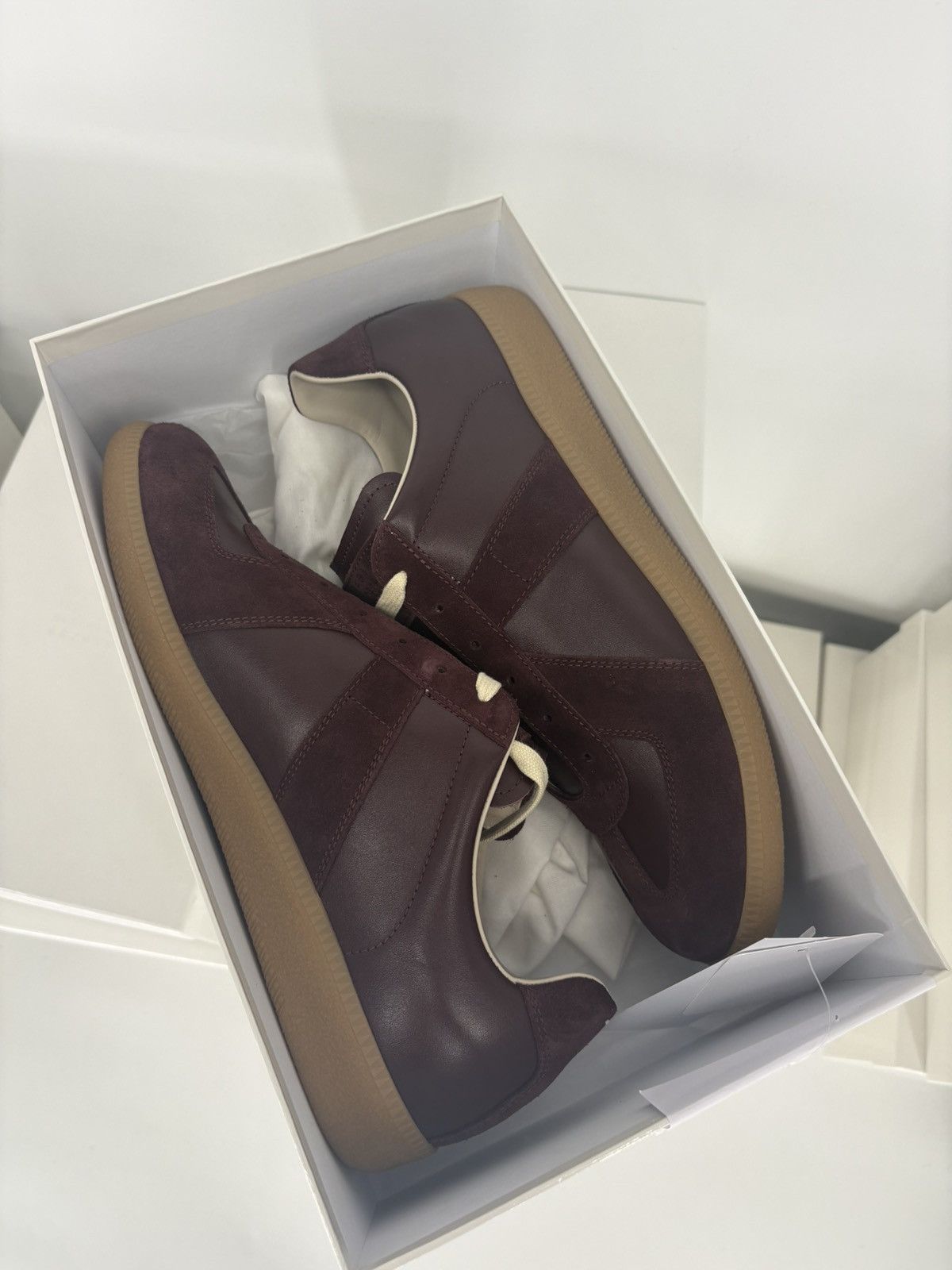 Maison Margiela Maison Margiela Replica GAT Sneaker Deep Red Size US 11.5 / EU 44-45 - 7 Thumbnail