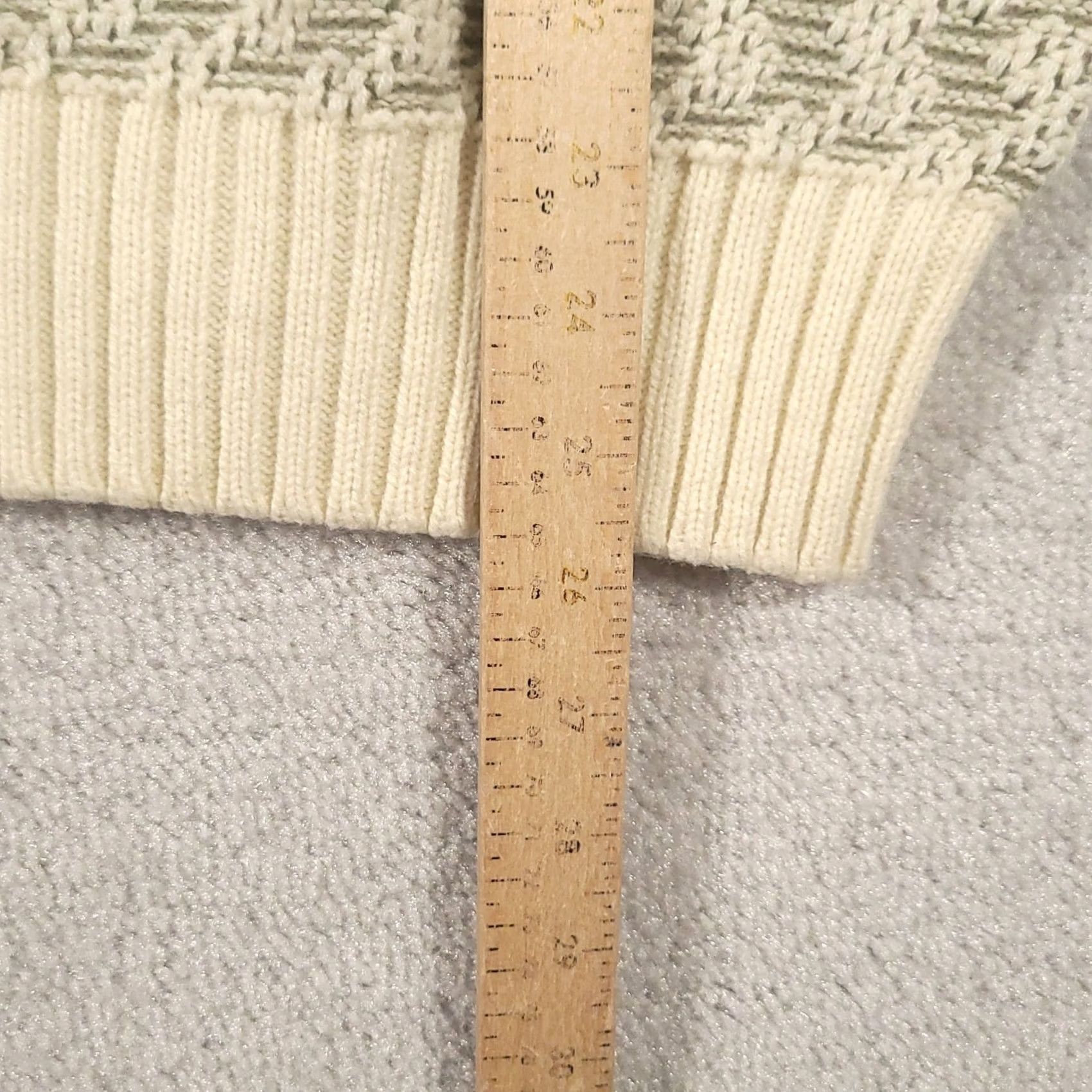 London Fog VINTAGE London Fog Sweater Mens M Wool Beige Geometric Crewneck Pullover 90s Size US L / EU 52-54 / 3 - 6 Thumbnail