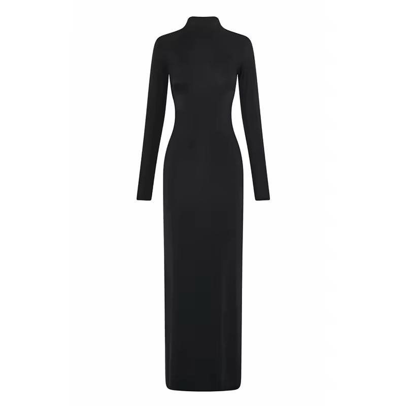 Japanese Brand × Vintage sophisticated dress with back neckline and long sleeves Size M / US 6-8 / IT 42-44 - 7 Thumbnail