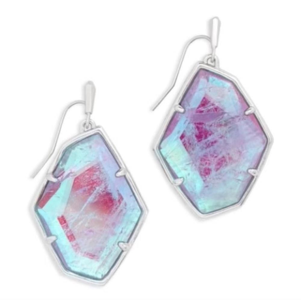 Kendra Scott Kendra Scott Dunn Drop Earrings Amethyst Dichroic Glass Size ONE SIZE - 1 Thumbnail