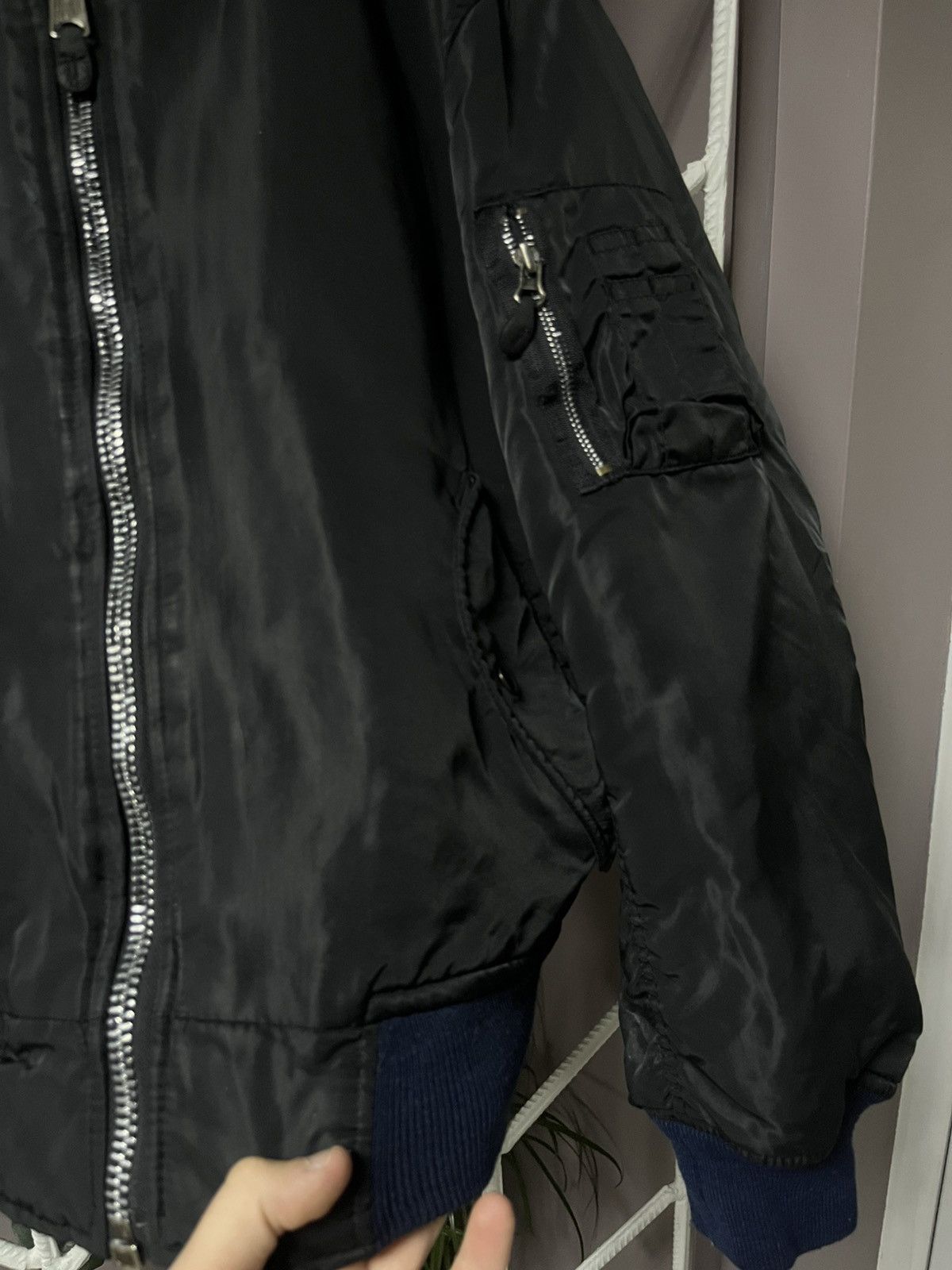 Vintage Vintage MA 1 Bomber Jacket Reversible Military Flyers Nylon Size US M / EU 48-50 / 2 - 5 Thumbnail