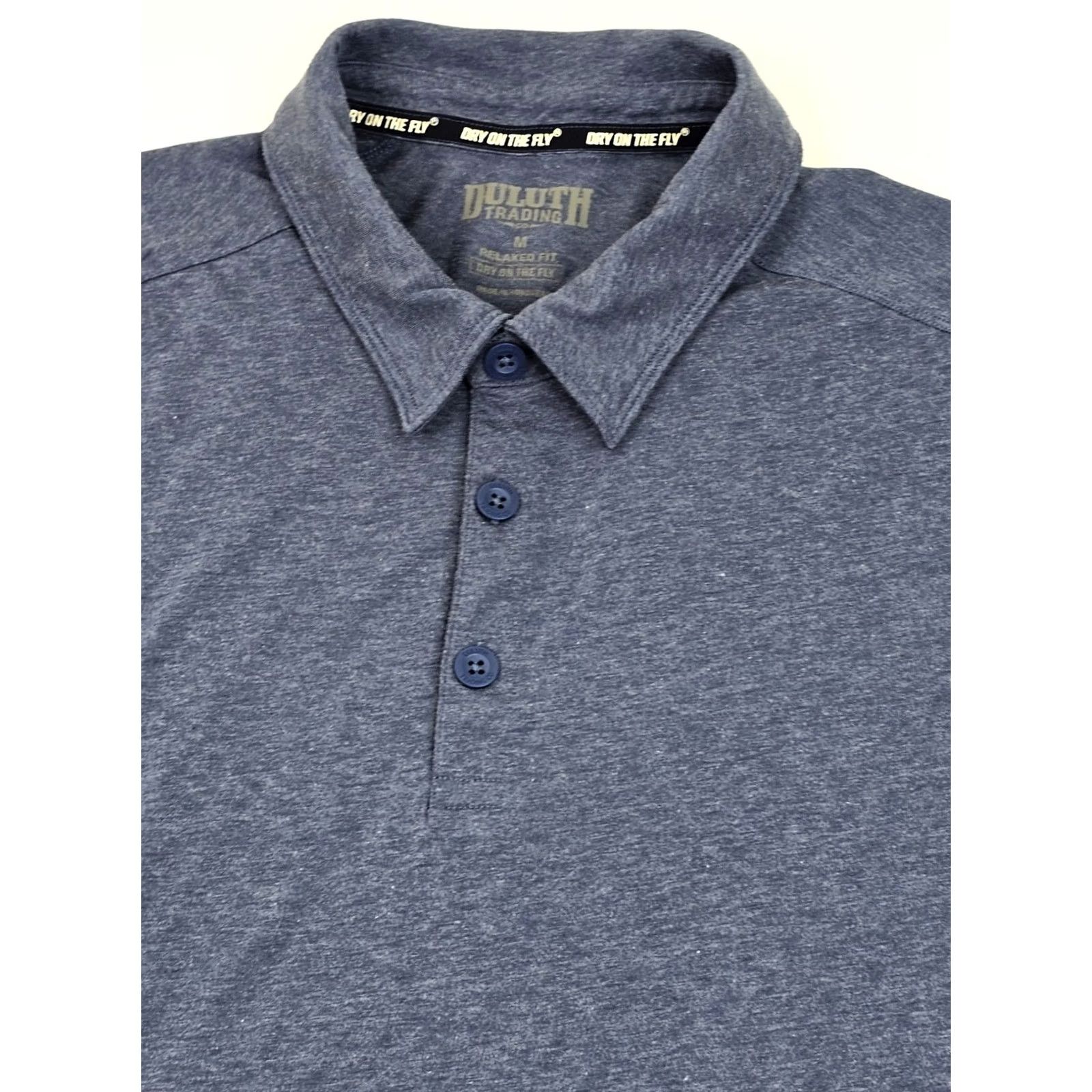 Vintage Duluth Relaxed Fit Polo Shirt Men M Heather Blue Dry on the Fly Quick Dry Breathable Casual Workwear Activewear Summer Heather Blue Polo Shirt Mens M Size US M / EU 48-50 / 2 - 3 Thumbnail