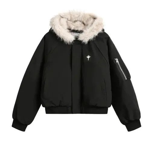 Japanese Brand × Vintage Winter Warm Fur Collar Hooded Quilted Padded Jacket Size US L / EU 52-54 / 3 - 1 Thumbnail