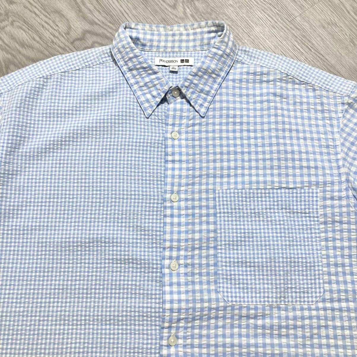 Japanese Brand Uniqlo X JW Anderson Square Motif Button Up Shirt Designer Size US XXL / EU 58 / 5 - 3 Thumbnail