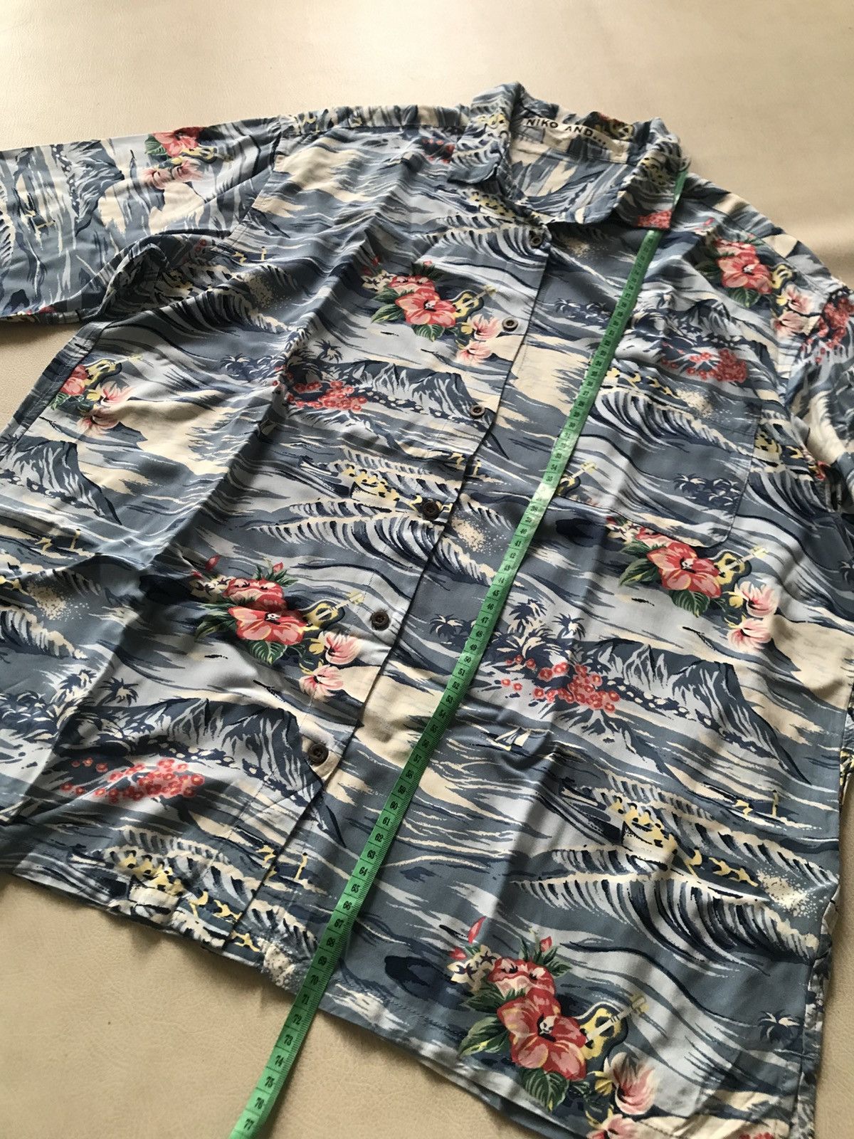 Issey Miyake × Japanese Brand 🇯🇵Niko And by Issey Miyake Hawaian Shirt Size US L / EU 52-54 / 3 - 5 Thumbnail