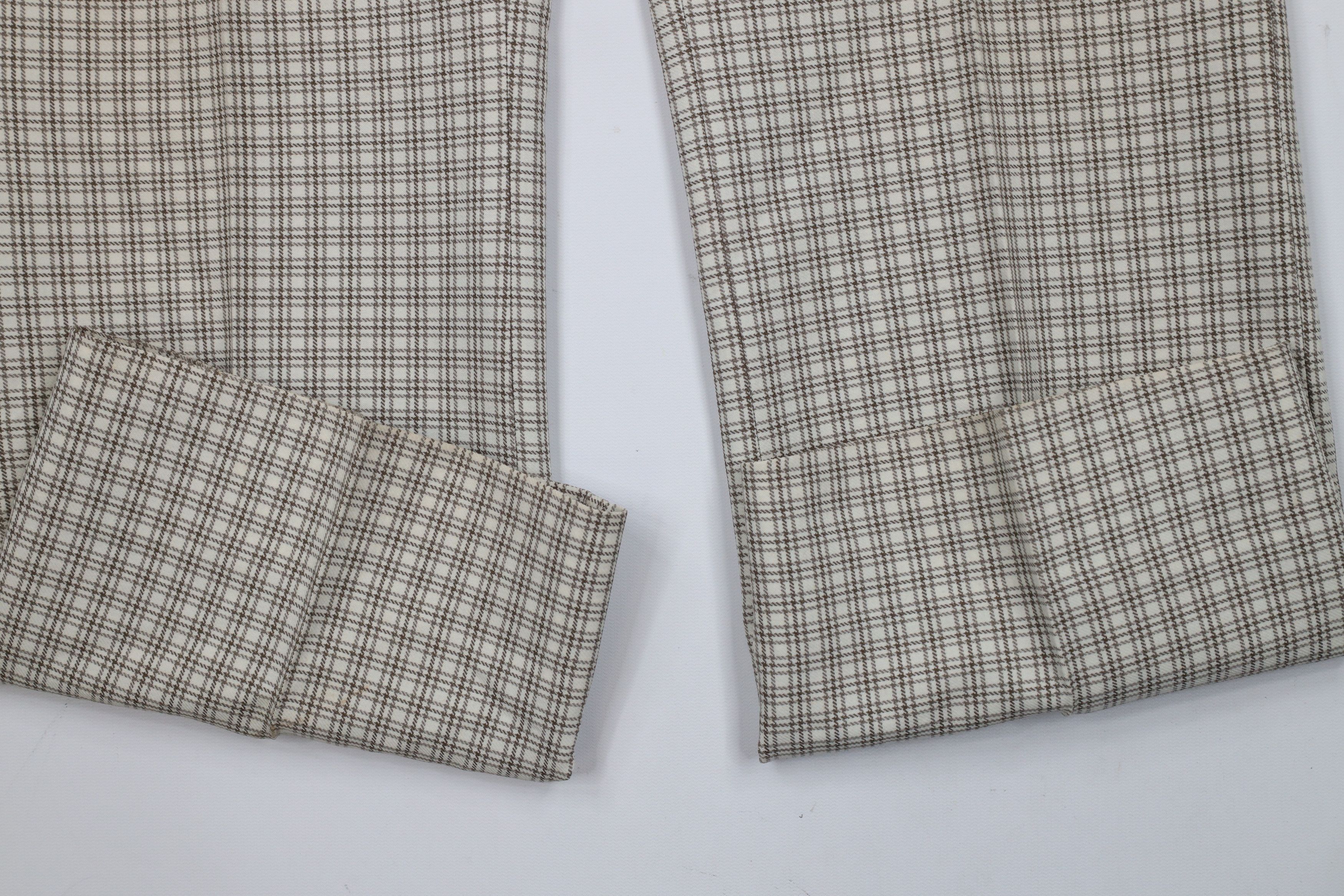 Vintage Vintage 70s Streetwear Bell Bottoms Chino Pants Plaid USA Size US 34 / EU 50 - 5 Thumbnail