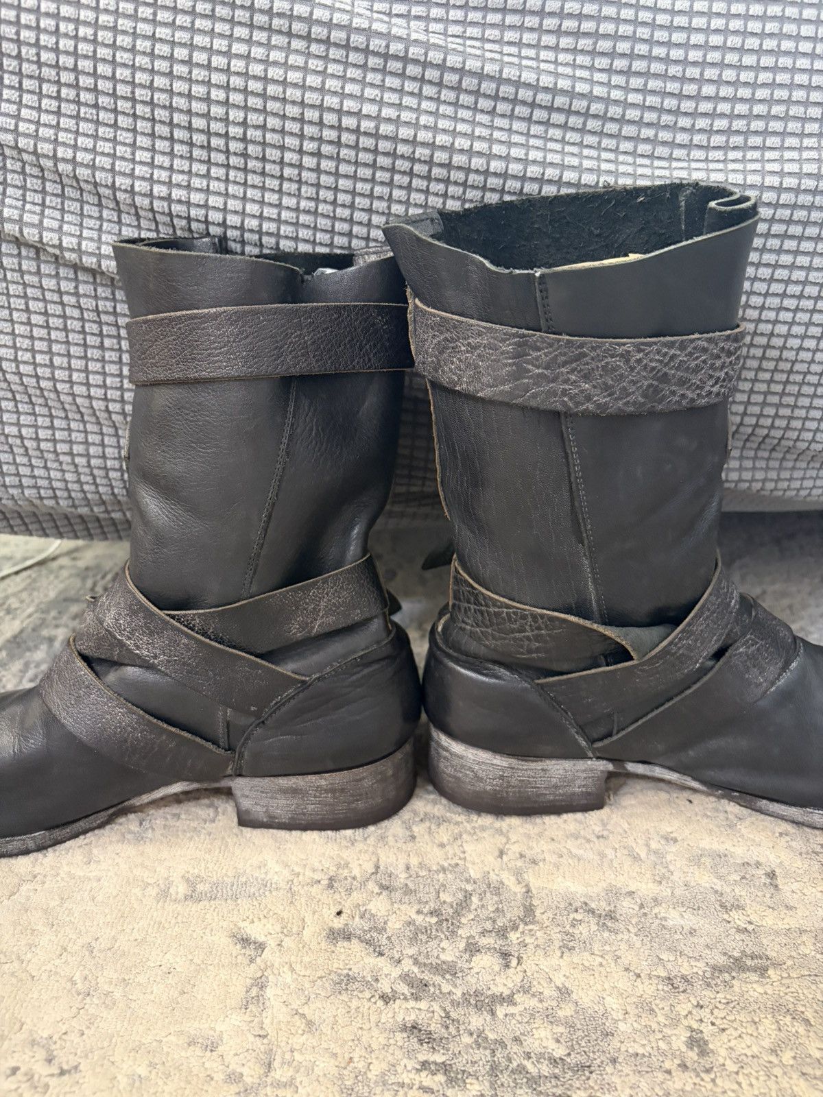 Japanese Brand whoop de doo - Buckle Leather Boots Size US 8 / EU 41 - 3 Thumbnail