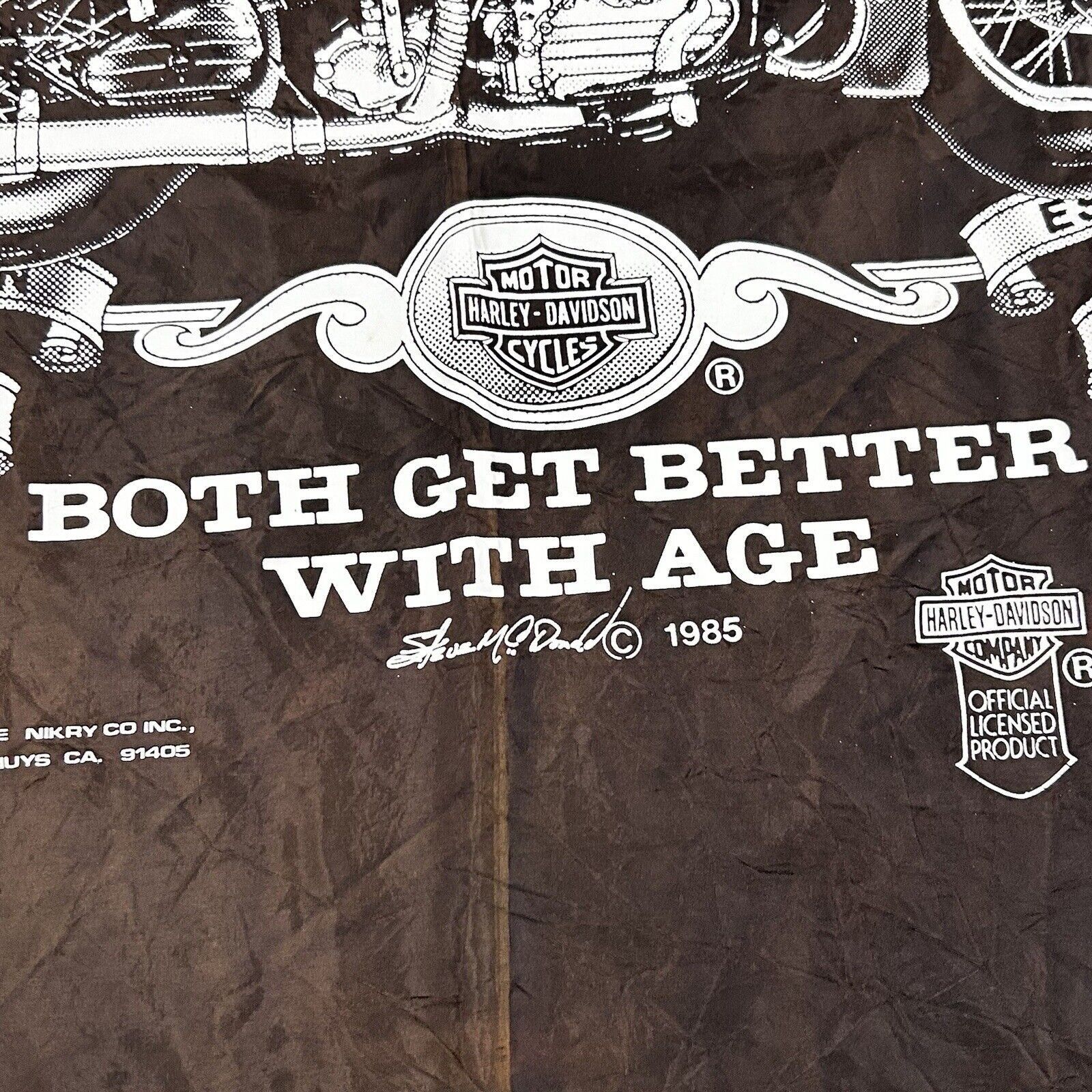 Harley Davidson × Vintage Vintage 80s Harley Davidson Advertising Biker Flag Banner Size ONE SIZE - 4 Thumbnail
