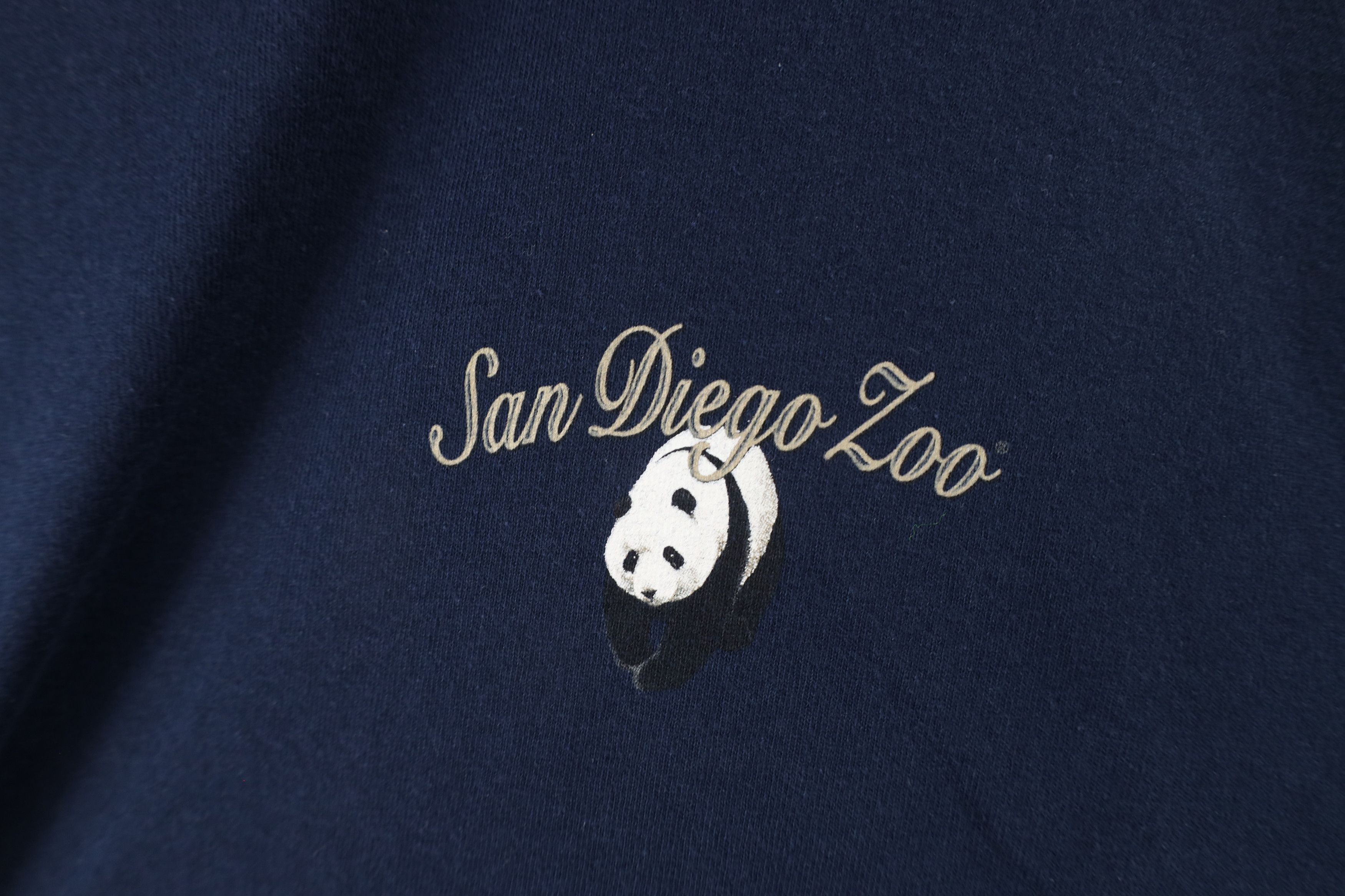 Vintage Vintage 90s Streetwear Zoo Panda Bear Long Sleeve T-Shirt Size US XL / EU 56 / 4 - 4 Thumbnail