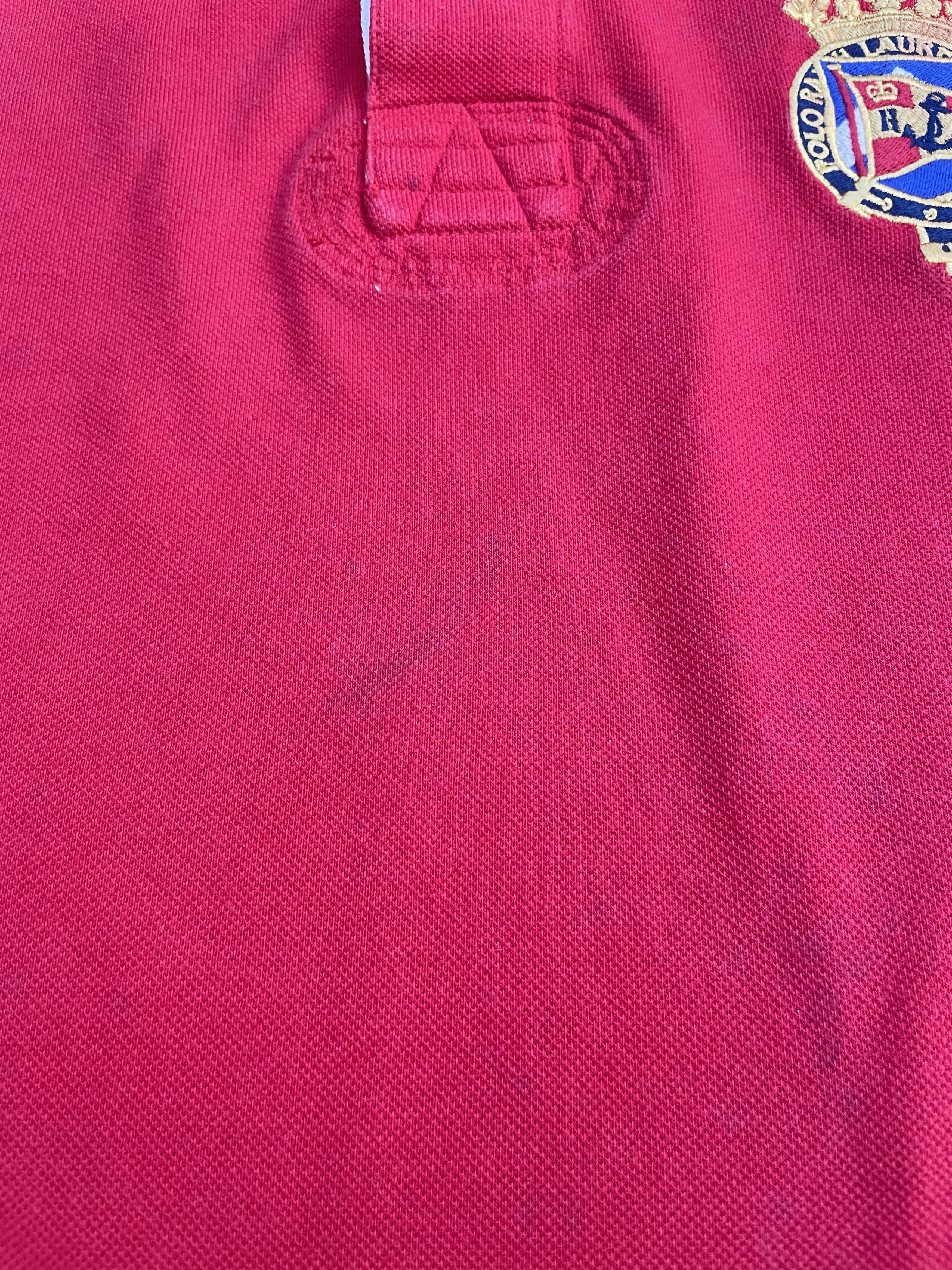 Designer × Polo Ralph Lauren × Vintage Vintage Polo Ralph Lauren Rugby Polo Tshirt Size US L / EU 52-54 / 3 - 12 Thumbnail