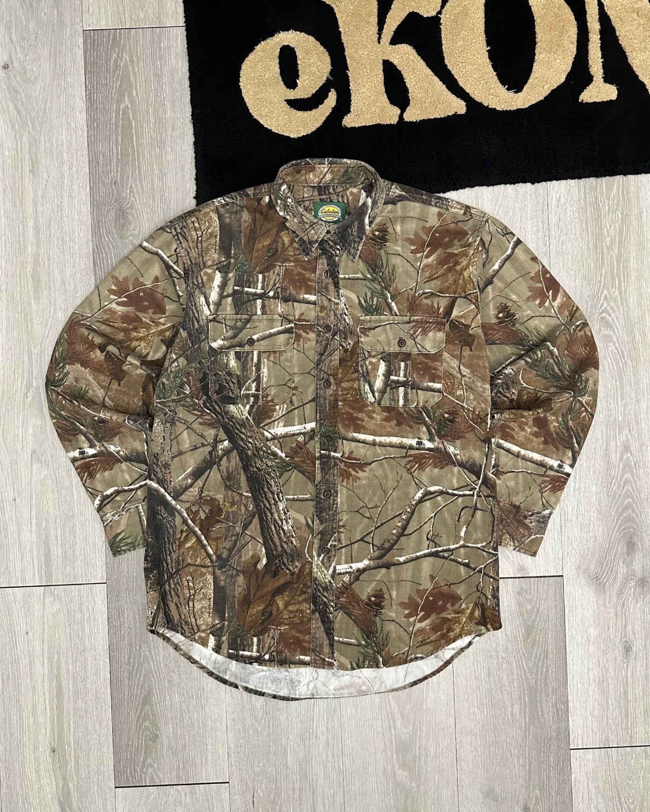 Cabelas Vintage Cabela's RealTree Camo Button-Up Shirt Medium Tall Size US M / EU 48-50 / 2 - 1 Thumbnail