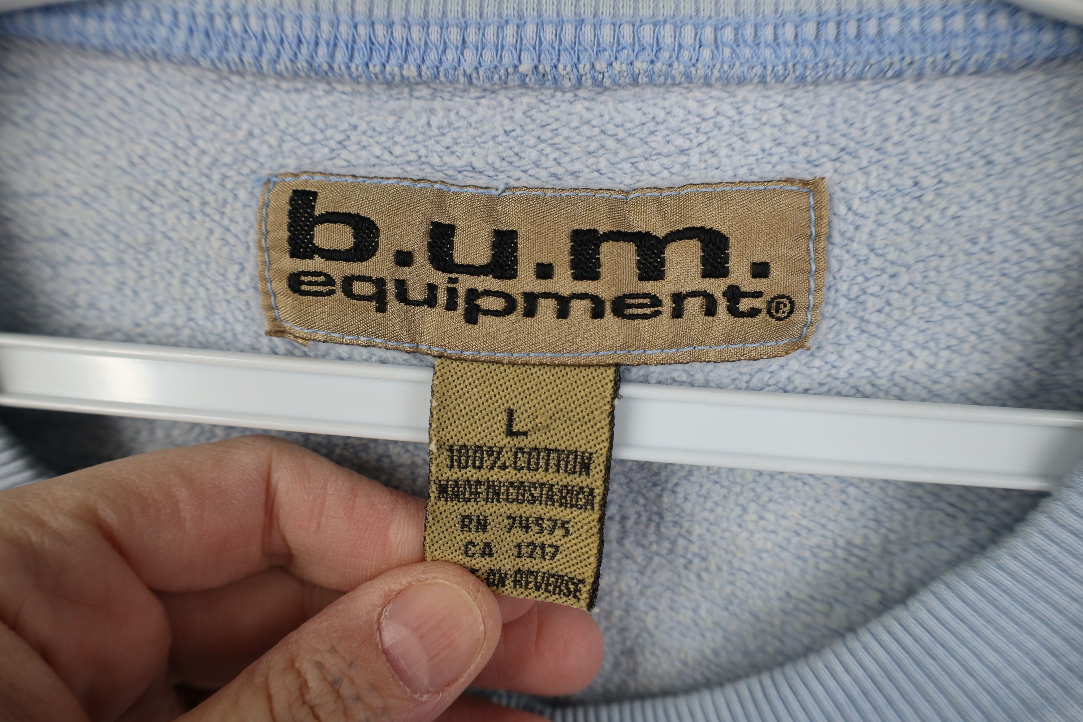 Vintage Vintage 90s Bum Equipment Spell Out Crewneck Sweatshirt Size L / US 10 / IT 46 - 13 Thumbnail