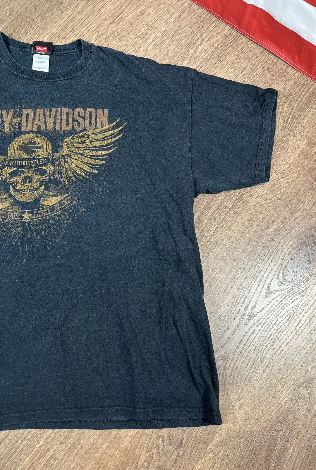 Harley Davidson Vintage Harley Davidson T Shirt Size US XXL / EU 58 / 5 - 3 Thumbnail
