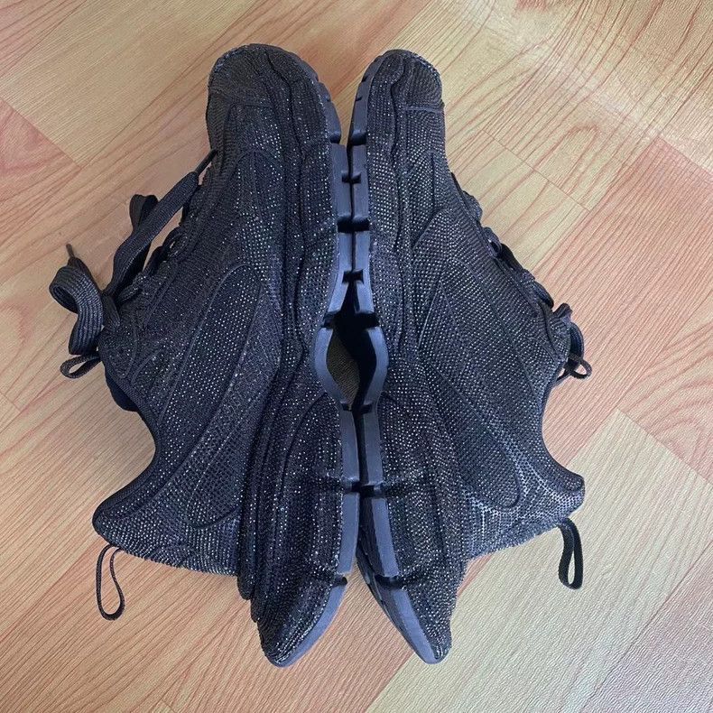 Balenciaga Balenciaga Black Rhinestone Sneakers Size 41-2505 Size US 8 / EU 41 - 4 Thumbnail