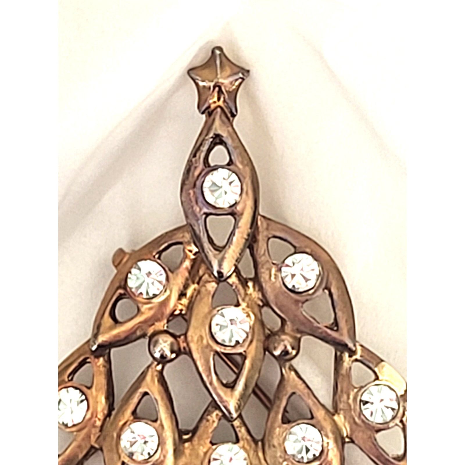 Other Vintage LIA LIANNA Signed Christmas Tree Brooch Holiday Pin Size ONE SIZE - 2 Thumbnail