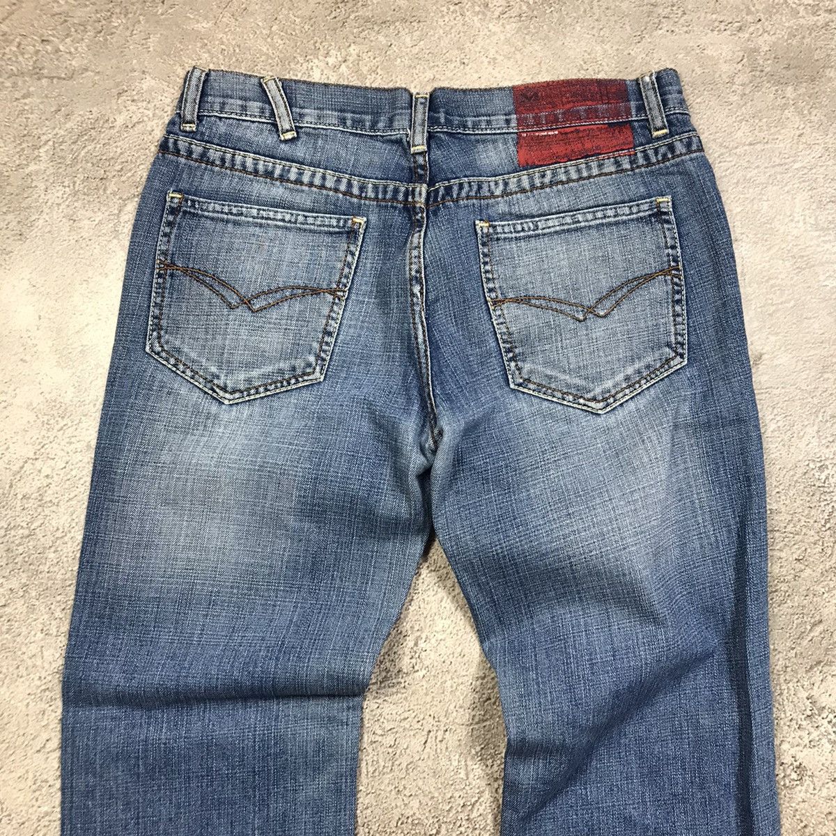 Vintage Vintage Y2K Baggy Distressed Flared Jeans Grunge Skate 28 Size 28" / US 6 / IT 42 - 4 Thumbnail