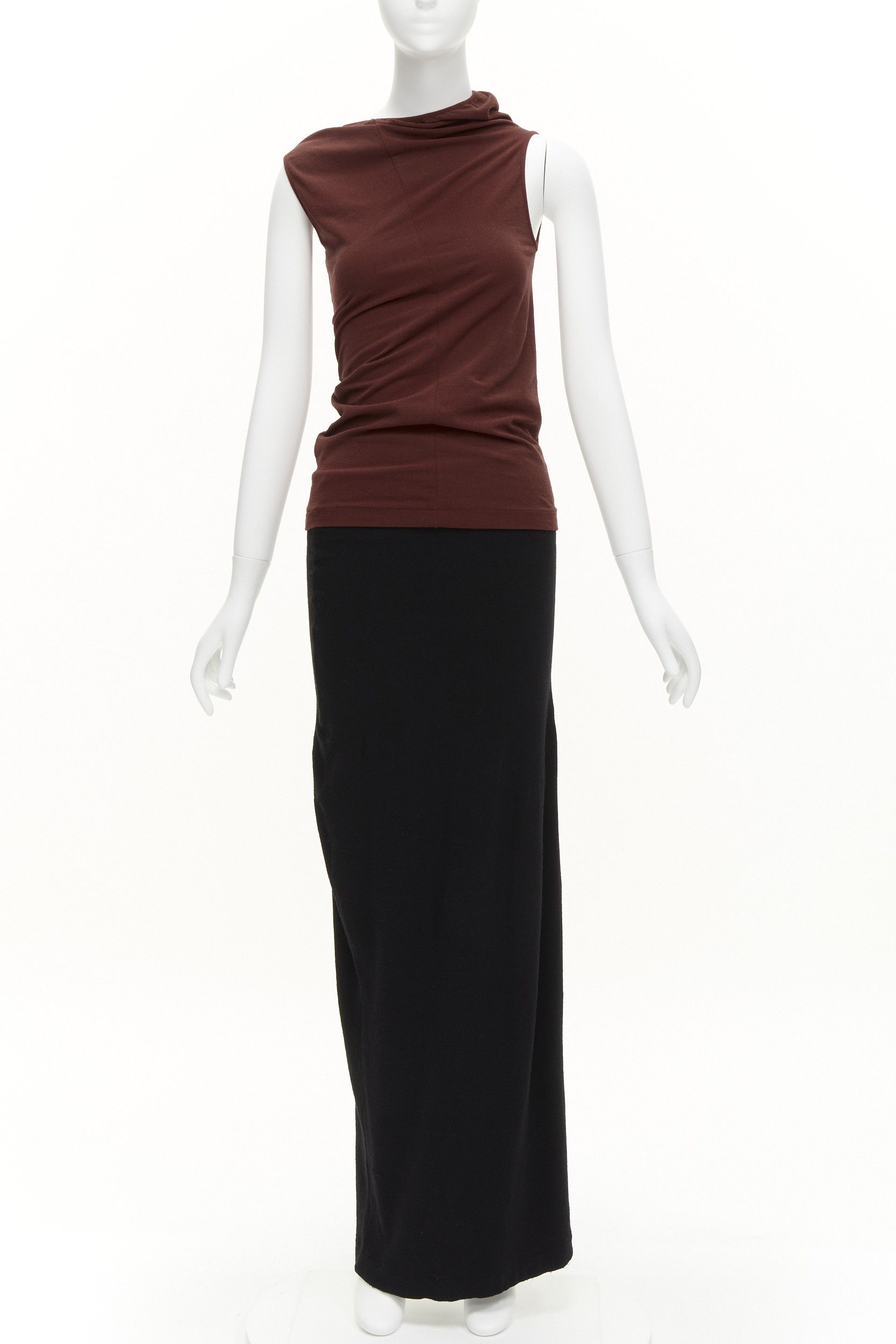 Comme des Garcons COMME DES GARCONS Vintage 1997 Lumps & Bumps red asymmetric top black skirt M Size 27" / US 4 / IT 40 - 1 Thumbnail