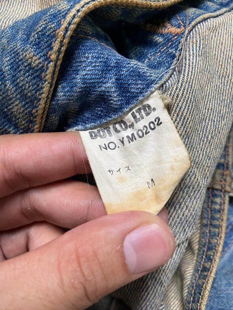 Japanese Brand Bison Country Sleeveless Jean Vest (186) Size M / US 6-8 / IT 42-44 - 4 Thumbnail
