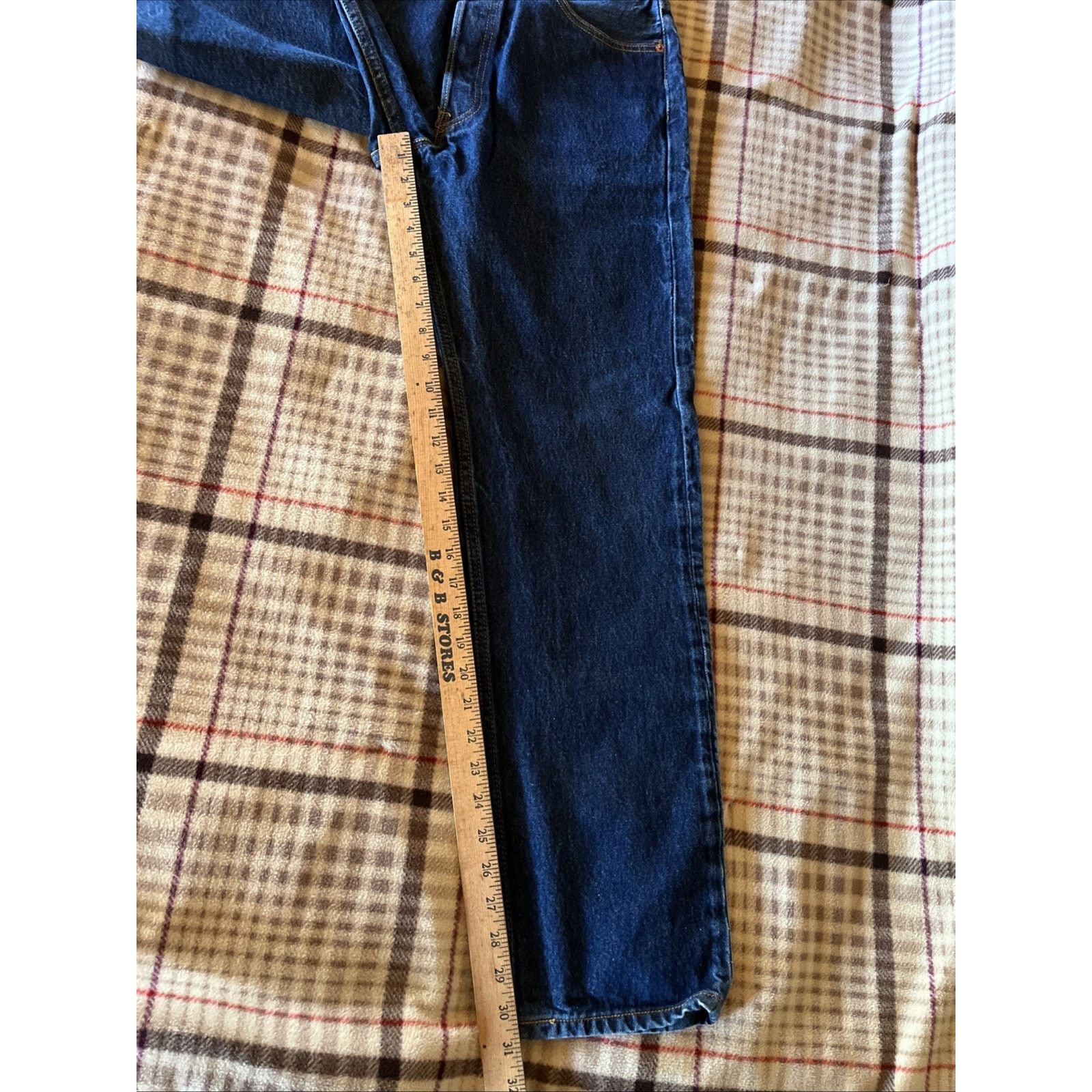Levi's Vtg Levis 501xx Jeans Blue Denim Button Med Wash Mens 32x31 Size US 32 / EU 48 - 8 Thumbnail