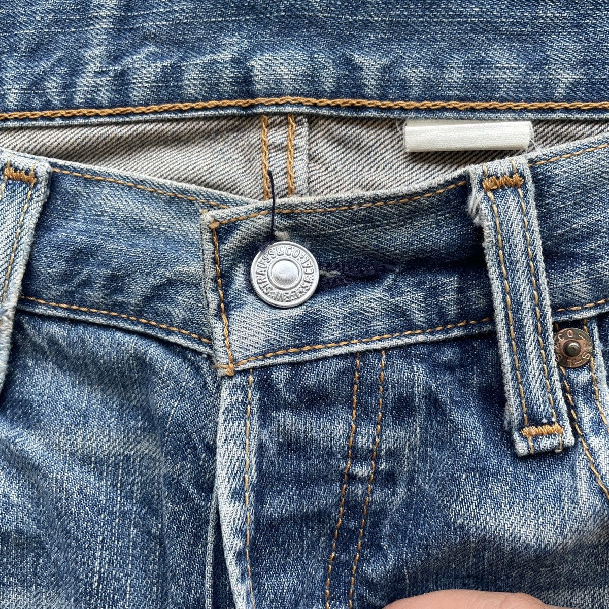 Levi's Vintage Clothing Vintage Levi’s 501 Ripped Faded Jeans Distressed Denim Pants Size US 33 - 6 Thumbnail