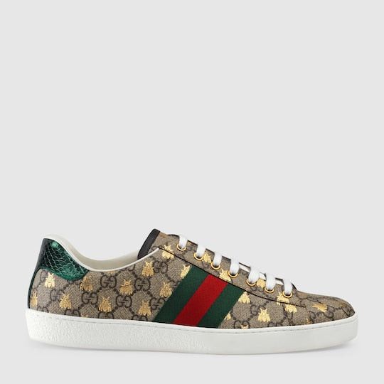 Gucci Gucci Ace GG Supreme Bees Sneakers SIZE 5 Size ONE SIZE - 1 Thumbnail