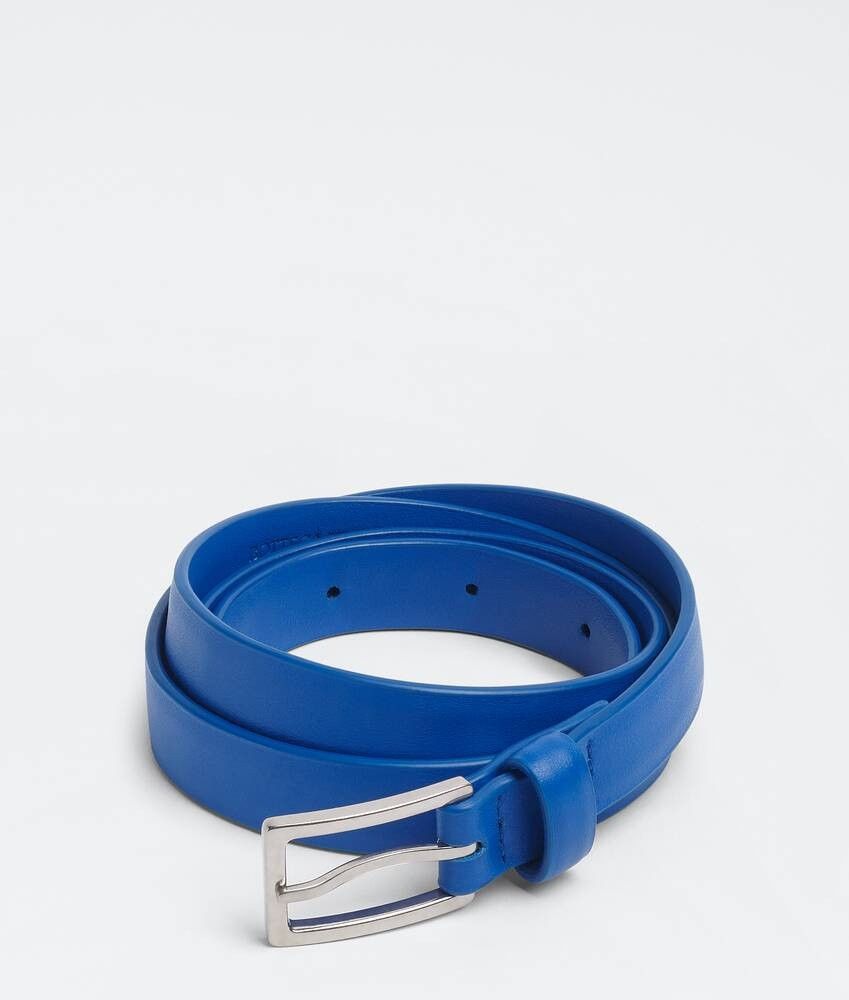 Bottega Veneta o1n1vont0425 Size: 80 / Triangle Belt in Cobalt Blue Size 32 - 1 Preview