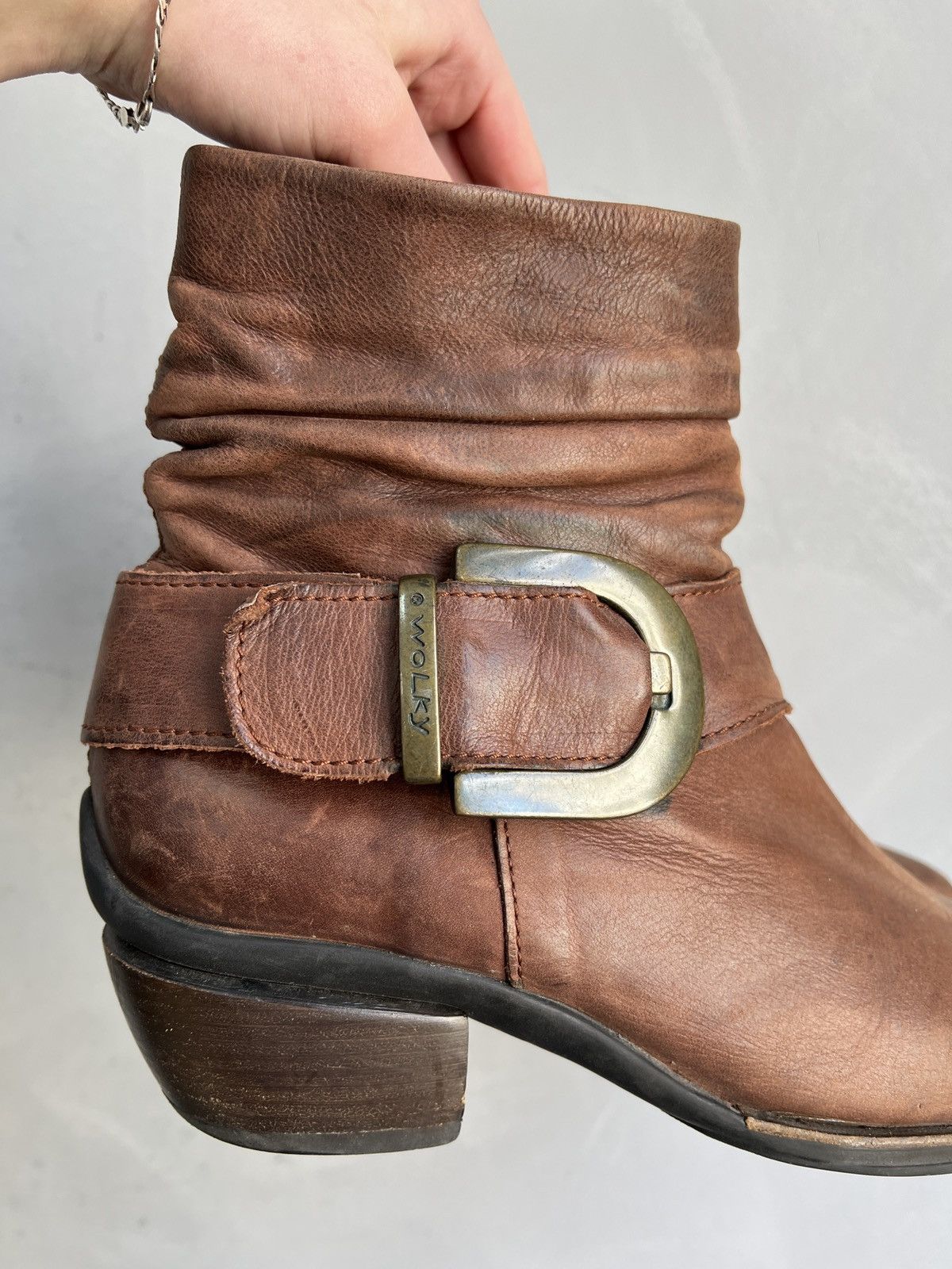Western Rise Guidi style leather platform boots western style y2k Size US 9 / EU 42 - 4 Thumbnail