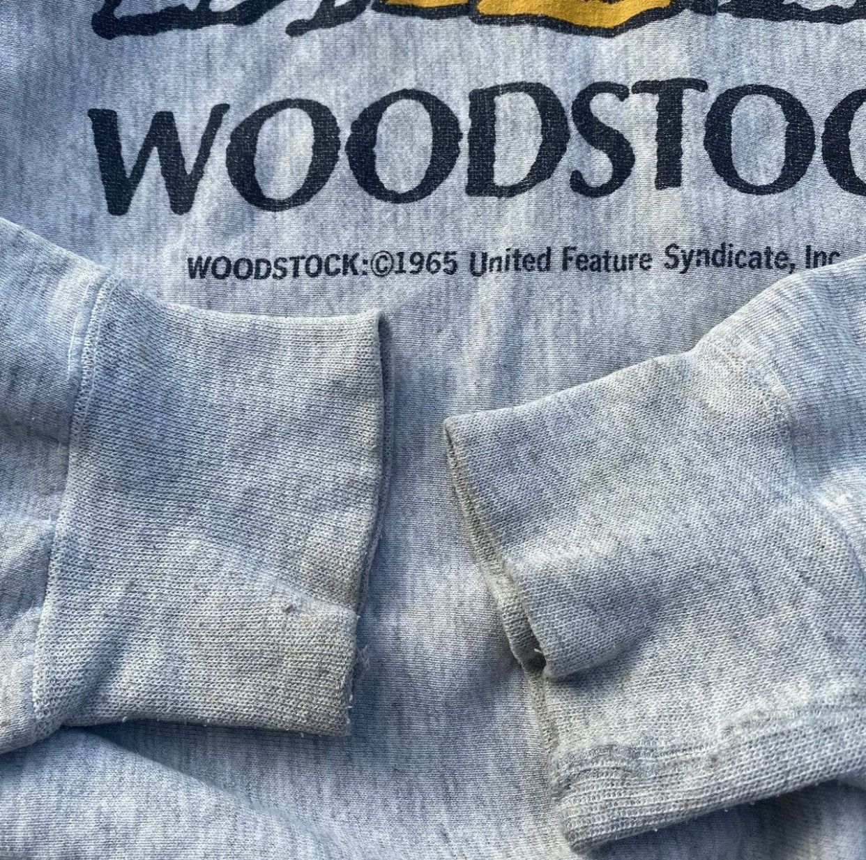 Vintage Distressed 1990s Woodstock Reverse Weave Sweatshirt Size US L / EU 52-54 / 3 - 3 Thumbnail