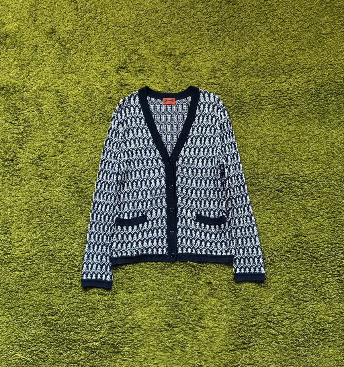 Designer × Missoni × Vintage Missoni 2000s vintage coloured cardigan sweater Size S / US 4 / IT 40 - 1 Thumbnail