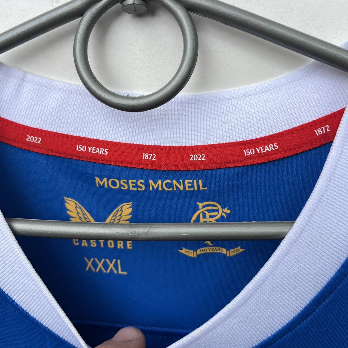 Castore RANGERS 2021/2022 HOME FOOTBALL SHIRT JERSEY CASTORE Size US XXL / EU 58 / 5 - 7 Thumbnail