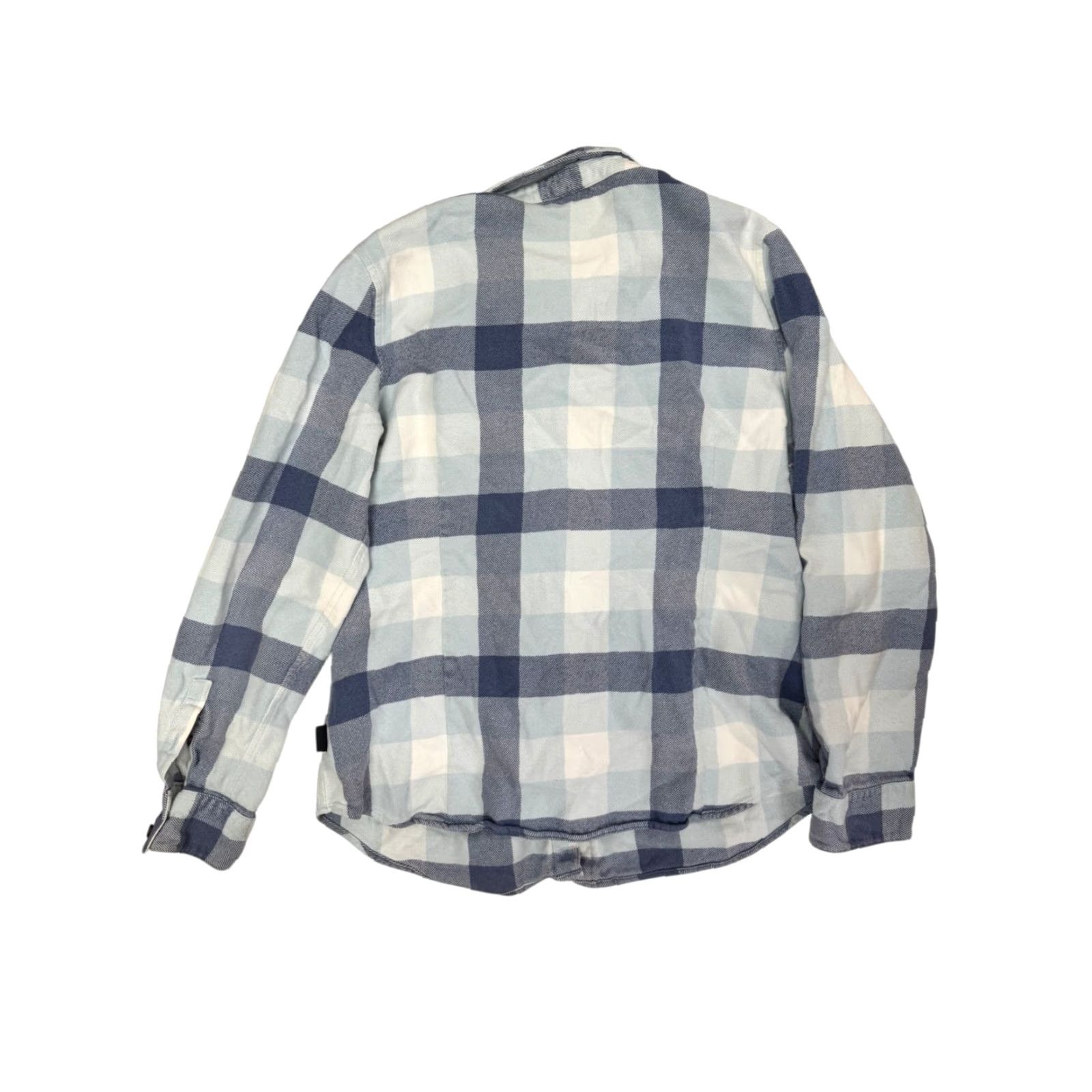 Patagonia VINTAGE Patagonia Women's XL Blue Plaid Organic Cotton Flannel Button-Down Shirt Size XL / US 12-14 / IT 48-50 - 3 Thumbnail