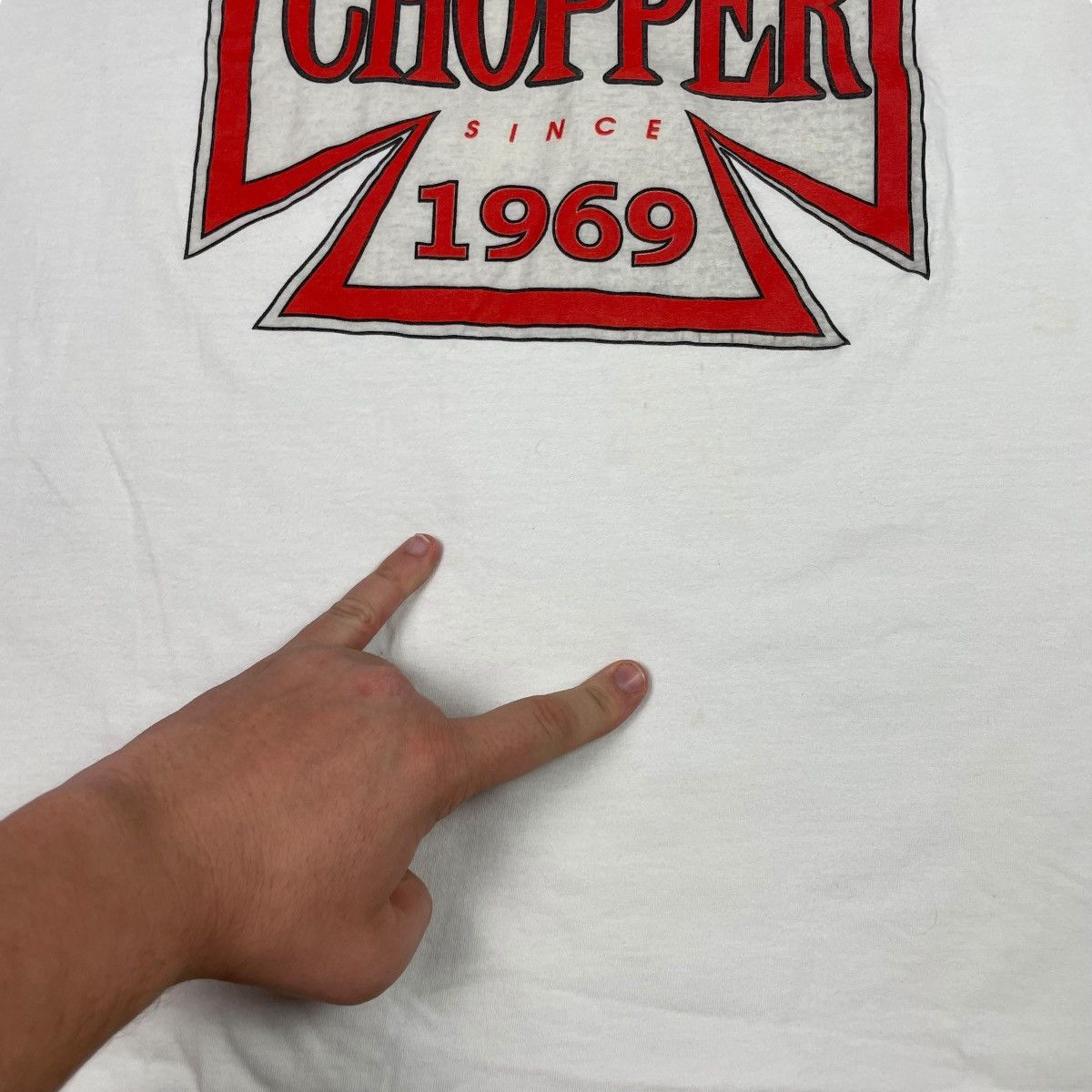 Other Street Chopper Motorcycle Biker Stained Shirt Adult Large Size US L / EU 52-54 / 3 - 4 Thumbnail