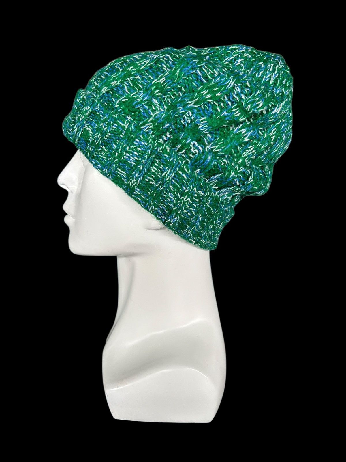 Japanese Brand × Kapital × Vintage Crochet Knitted handmade Beanie Hats Rare☠️☠️ Size ONE SIZE - 3 Thumbnail