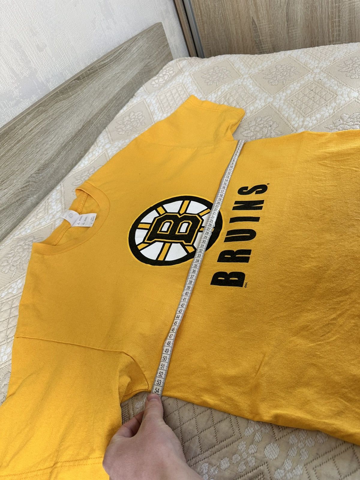NHL 🔥 Vintage 90s Boston Bruins NHL Logo T Shirt Hockey League Size US L / EU 52-54 / 3 - 7 Thumbnail