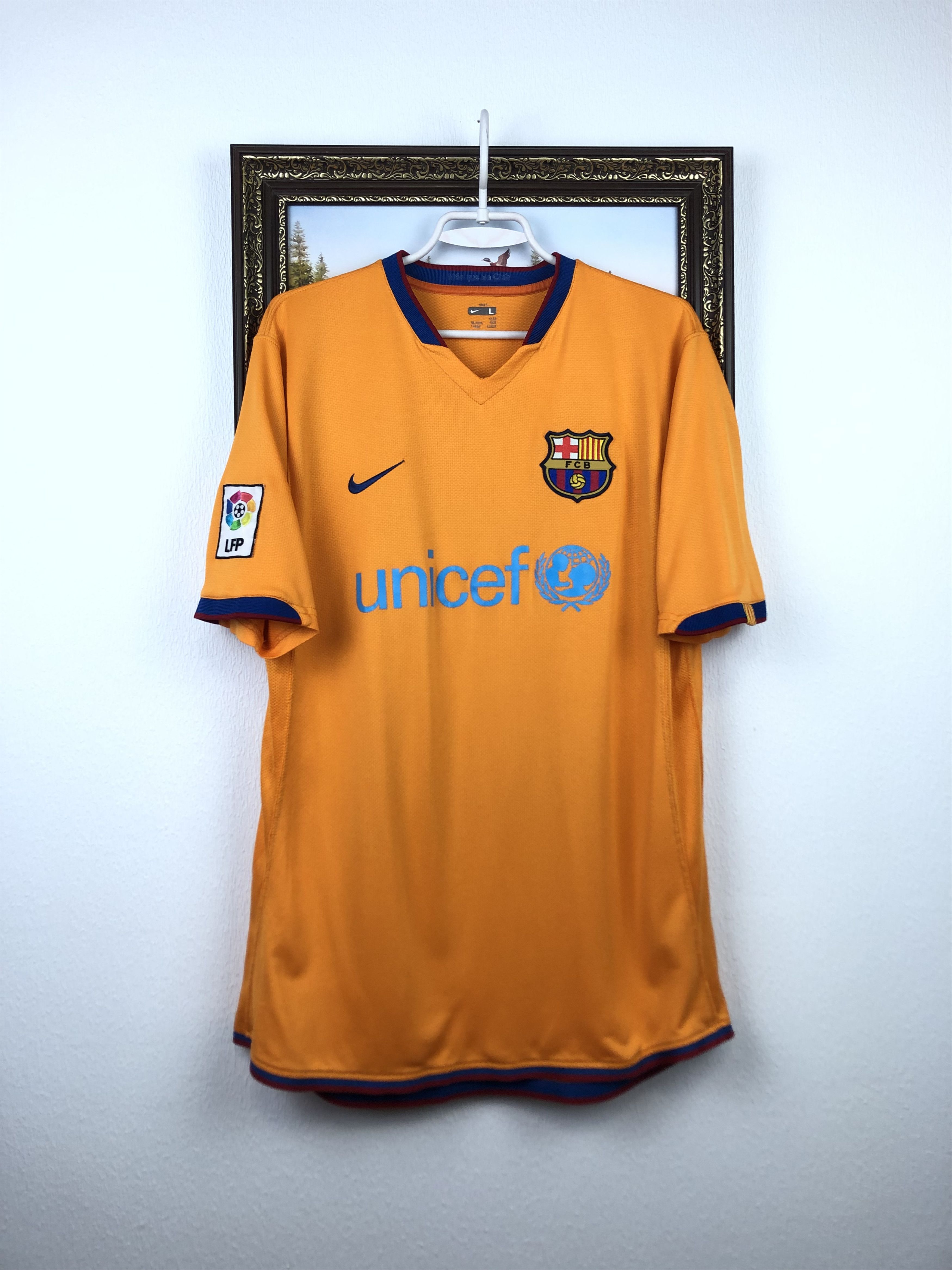 Nike Barcelona football shirt 2006 Soccer Nike Jersey Camiseta Size US L / EU 52-54 / 3 - 1 Thumbnail