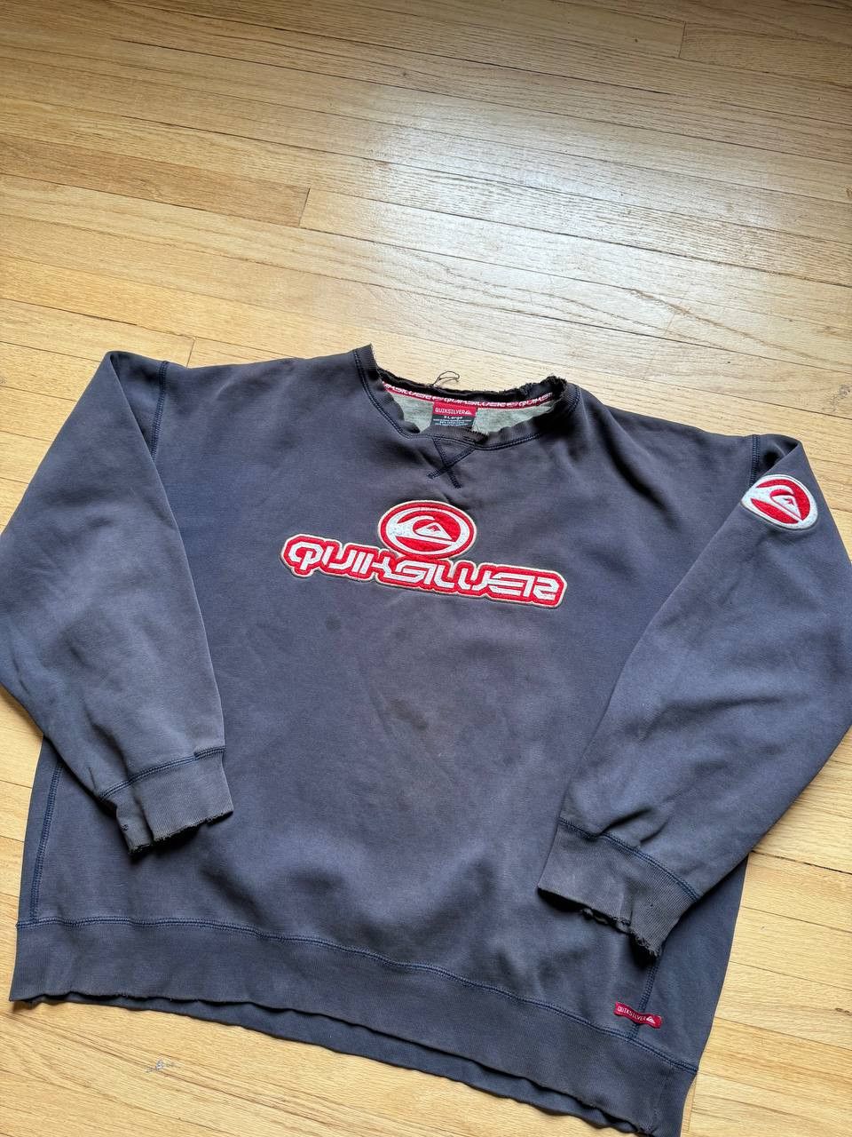 Quiksilver × Vintage Vintage Quicksilver Sweatshirt 80S Y2K Very Rare Item Size US XL / EU 56 / 4 - 2 Thumbnail
