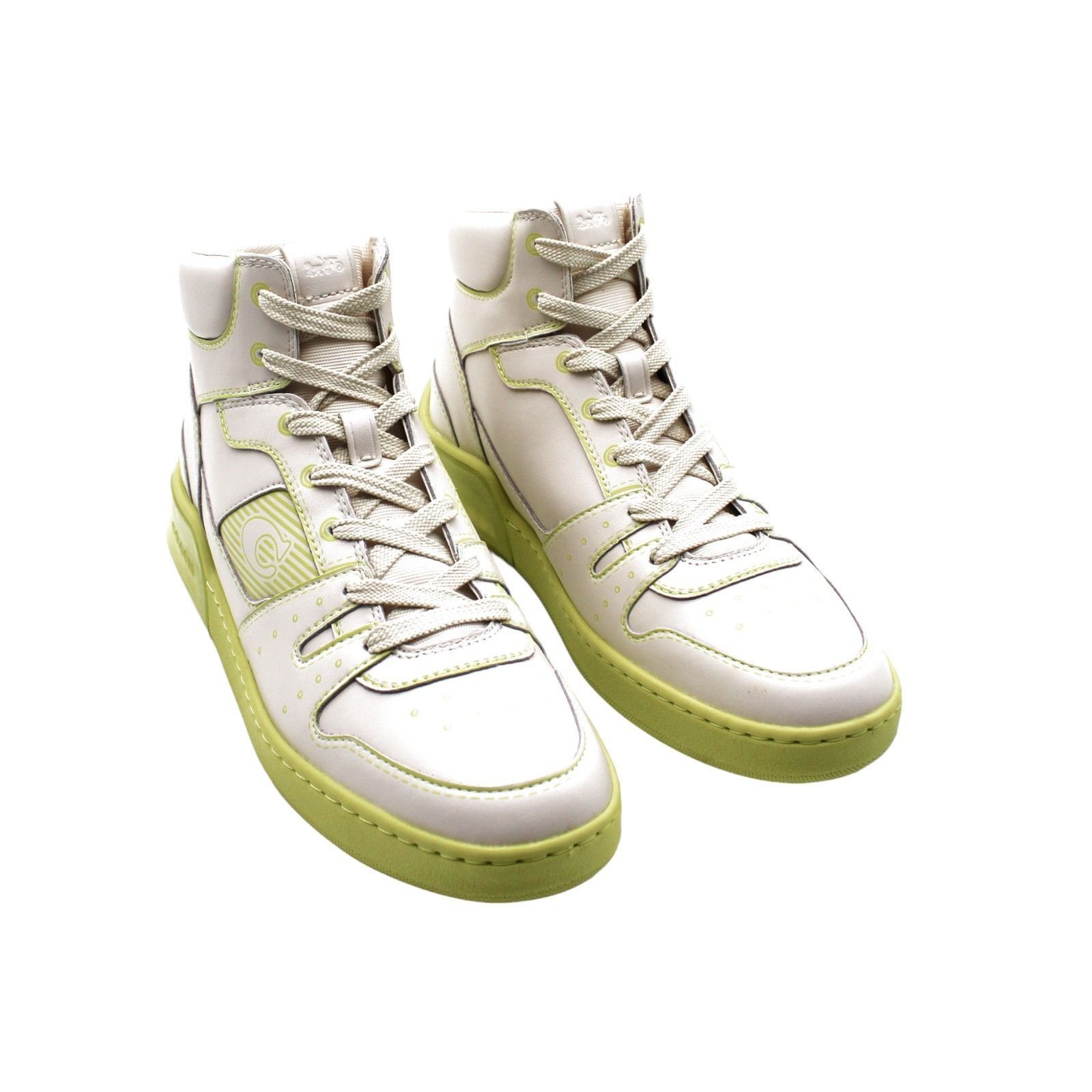 Coach COACH High Top Sneakers - White Size US 9 / EU 42 - 1 Thumbnail